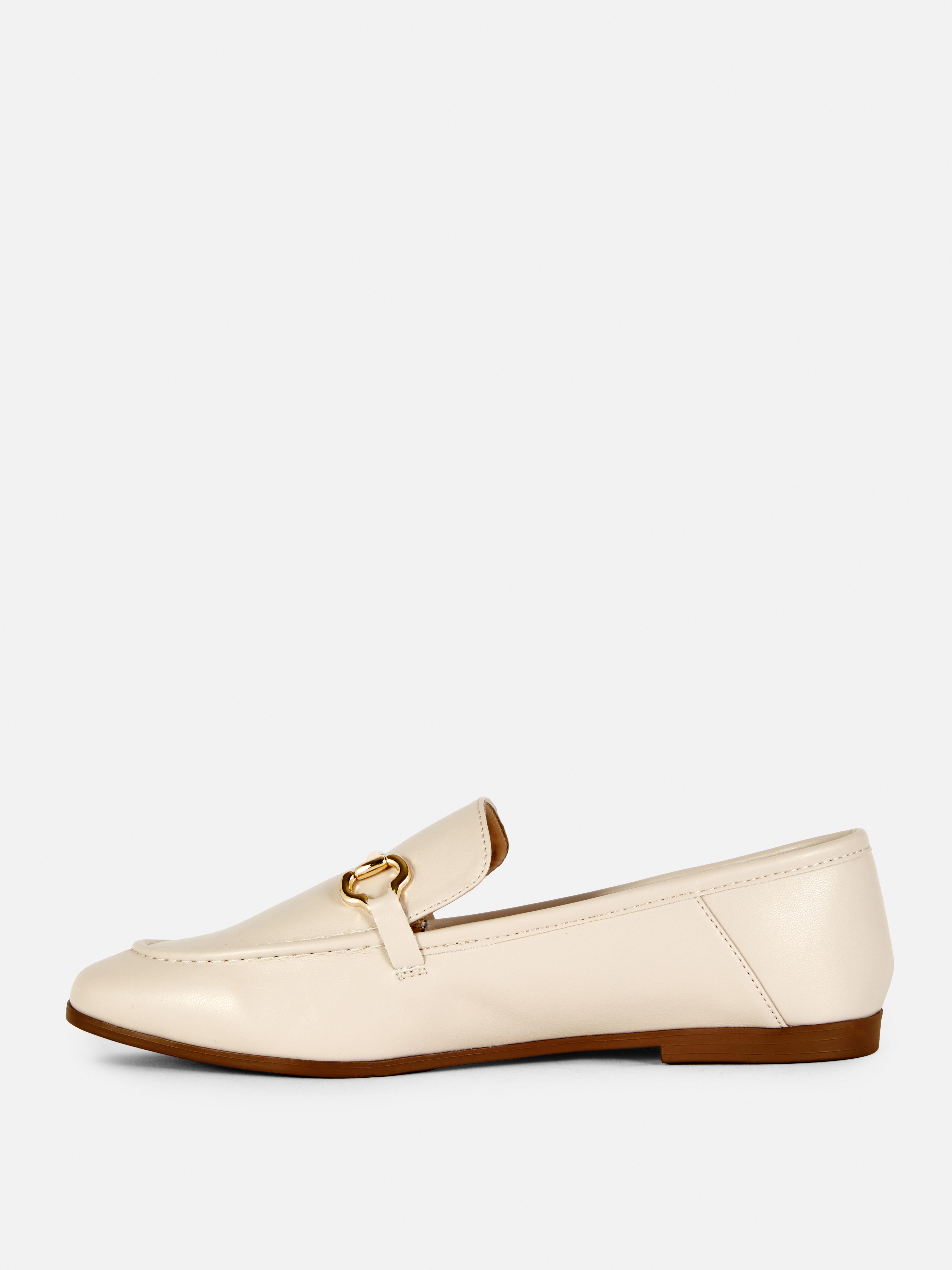 Faux Leather Snaffle Loafers