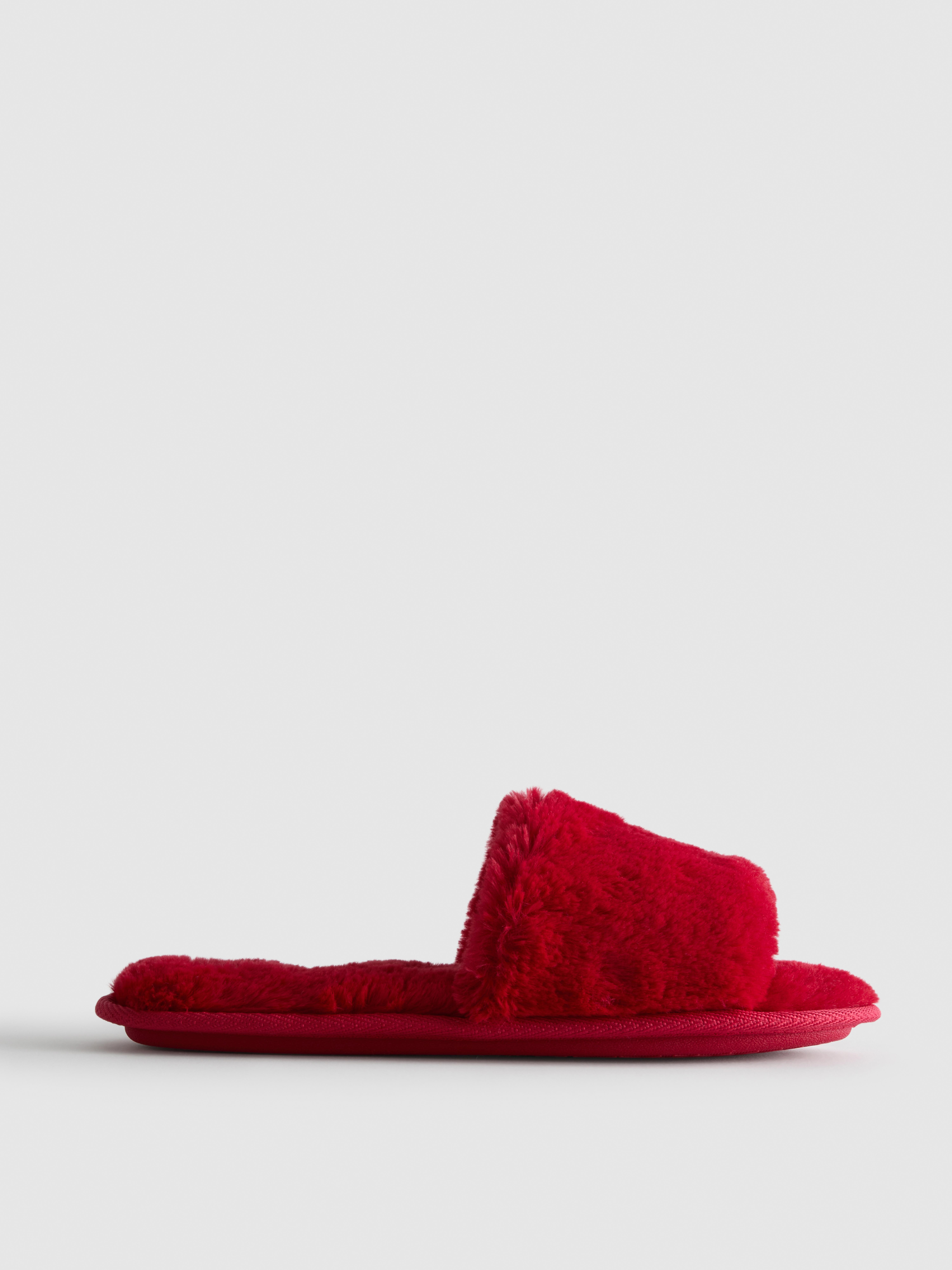 Fluffy Crossband Slippers