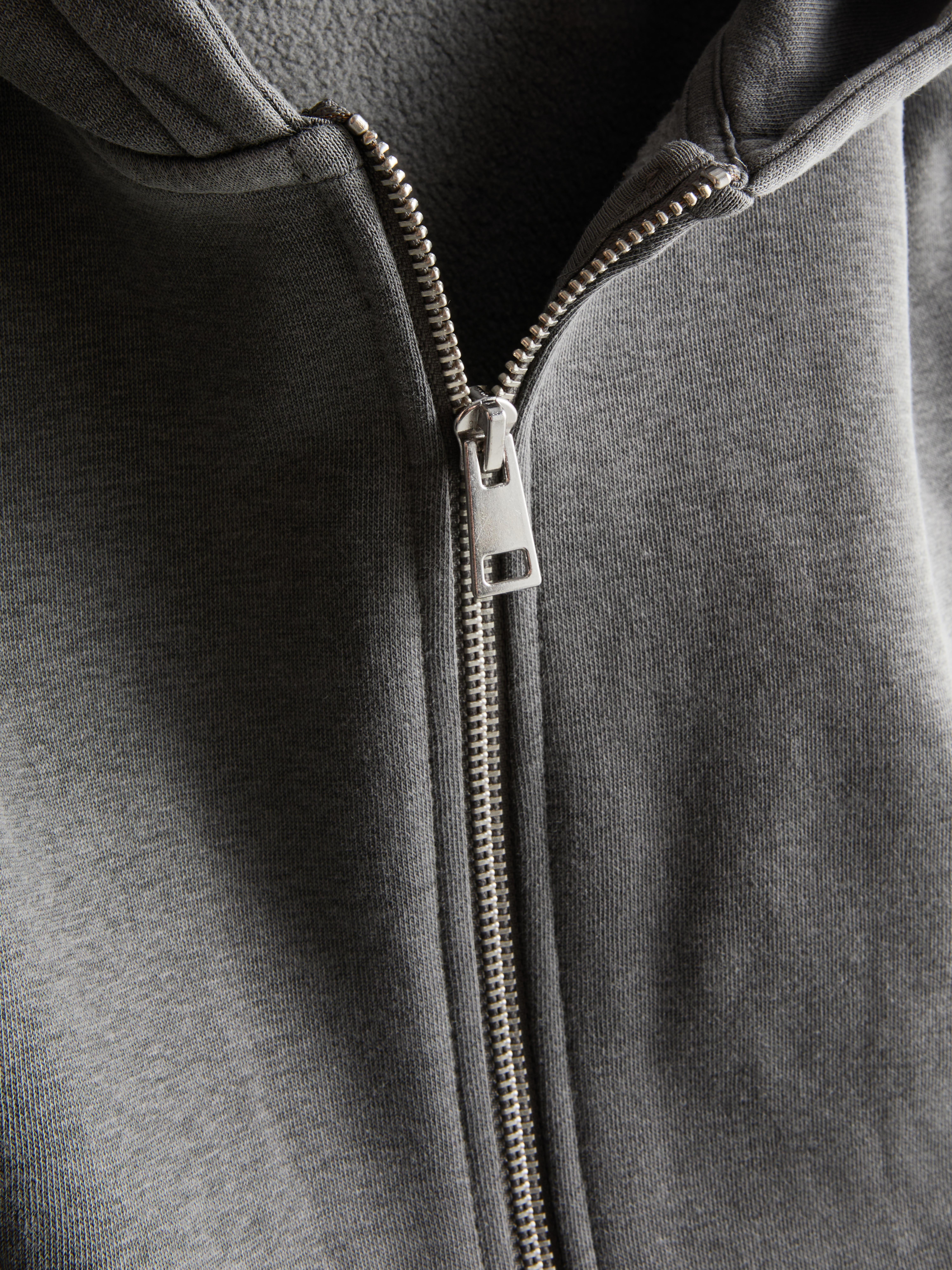 Cotton Rich Zip Through Hoodie
