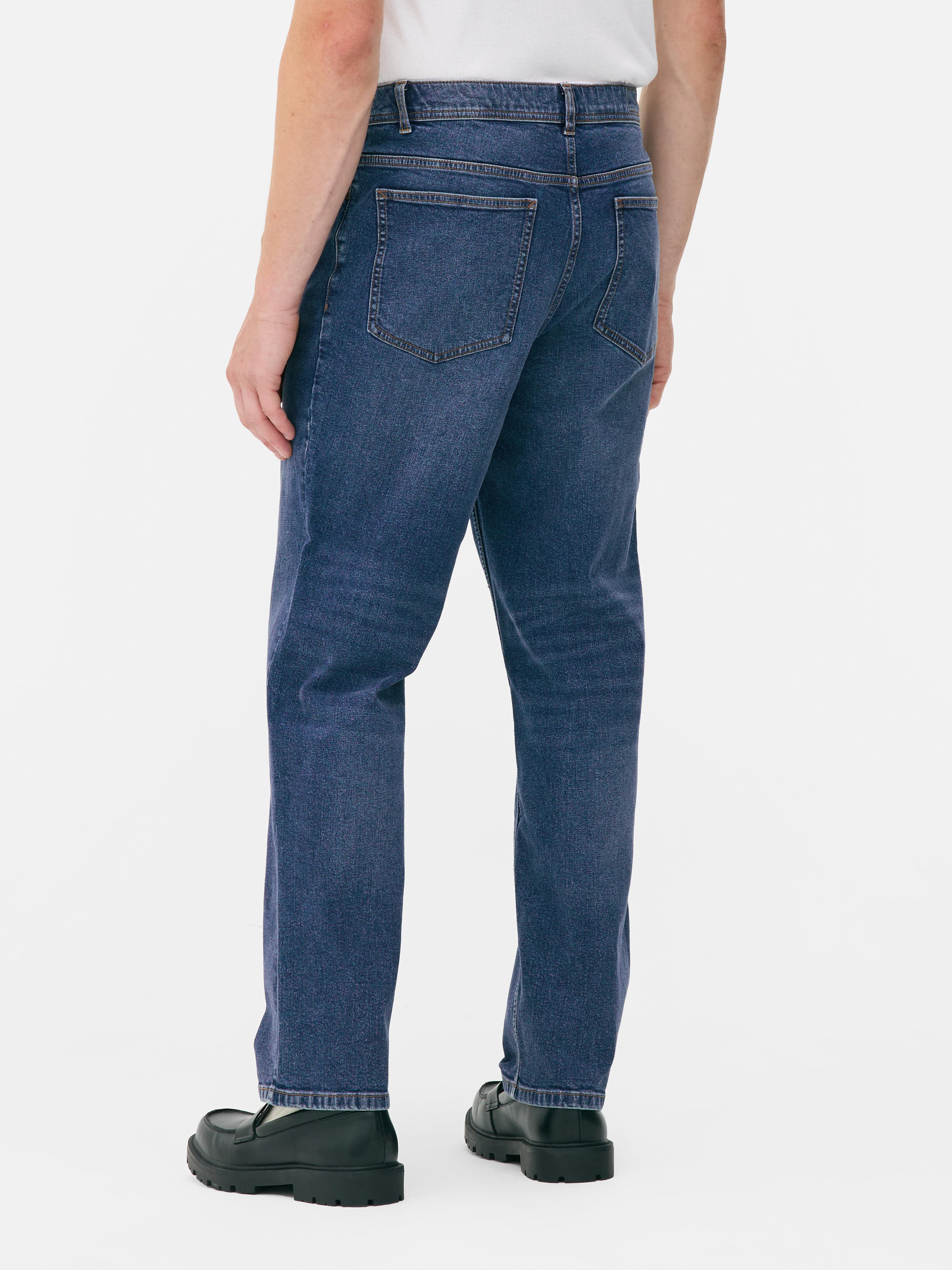 Mid-Rise Straight-Leg Jeans