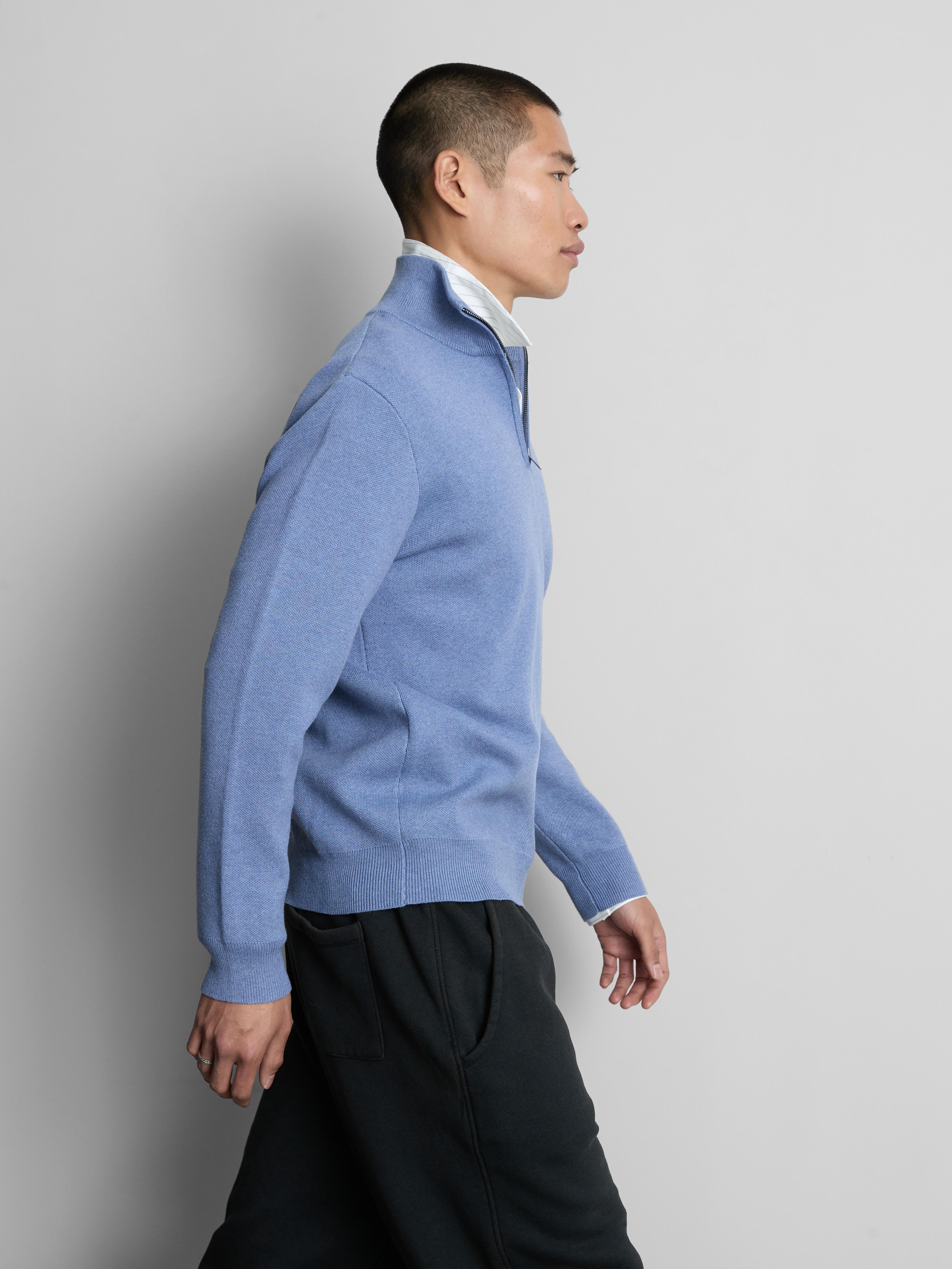 Half-Zip Funnel Neck Sweater