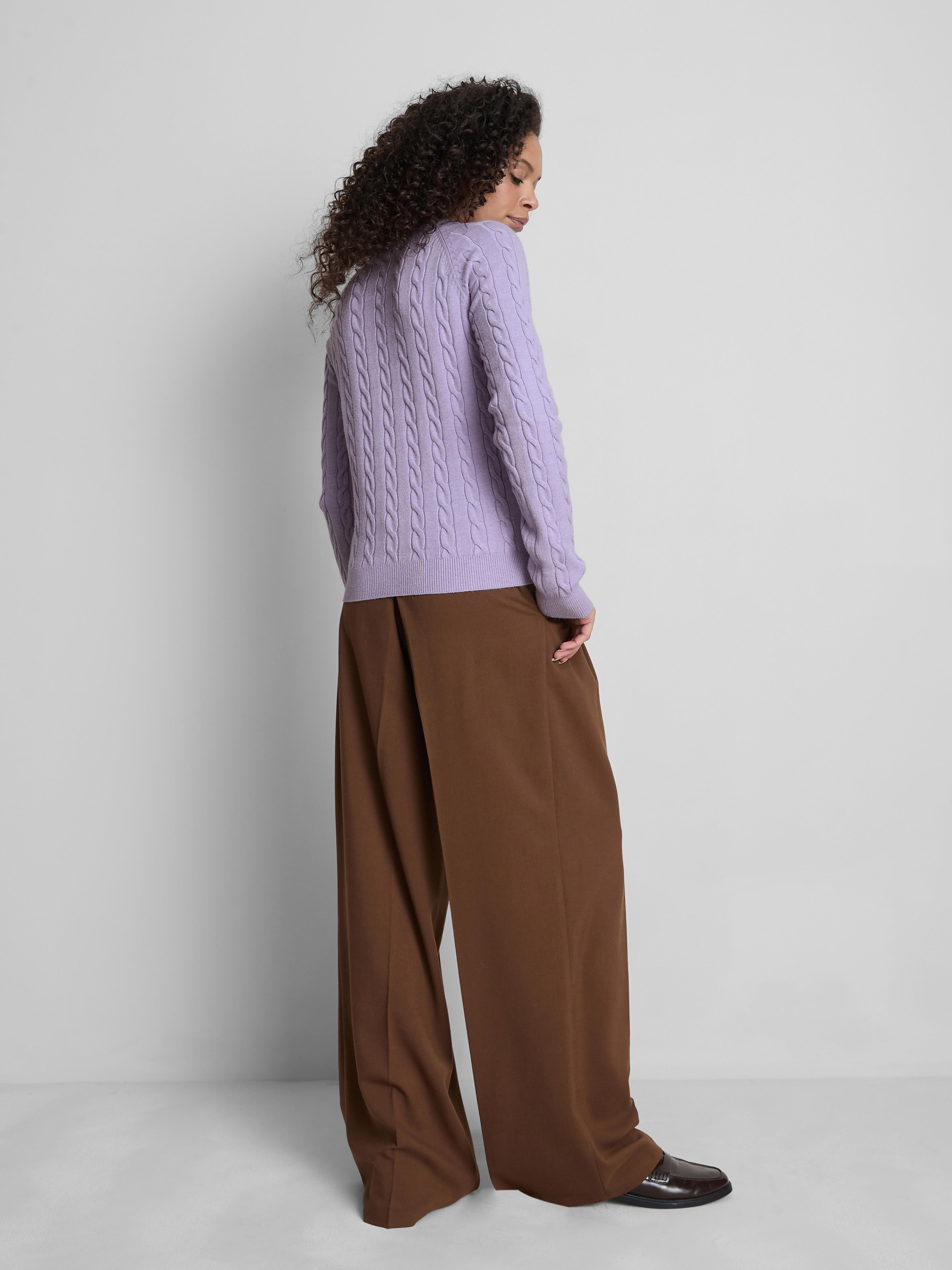 Turtle Neck Cable Sweater