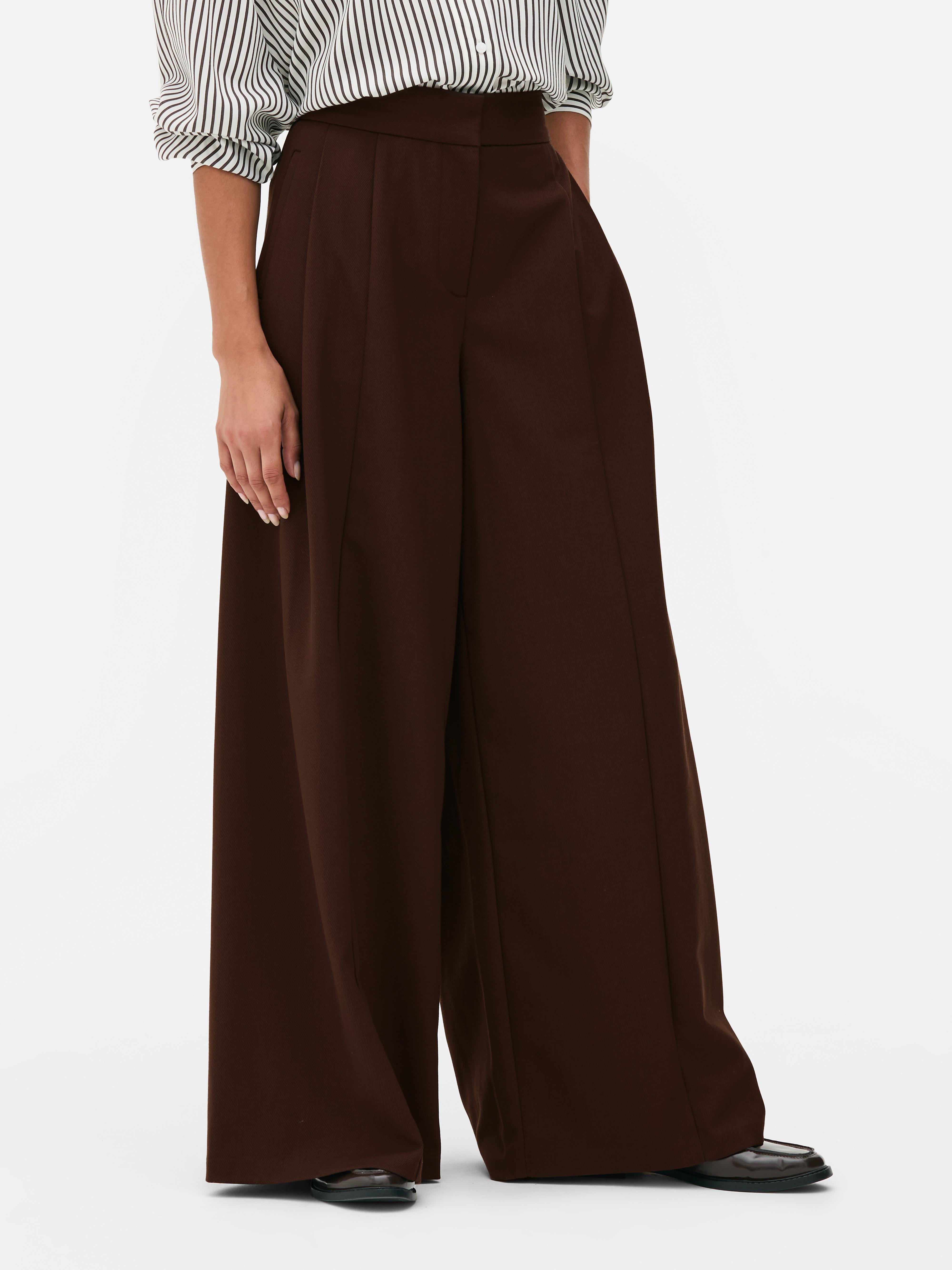 The Edit Twill Wide Leg Pants