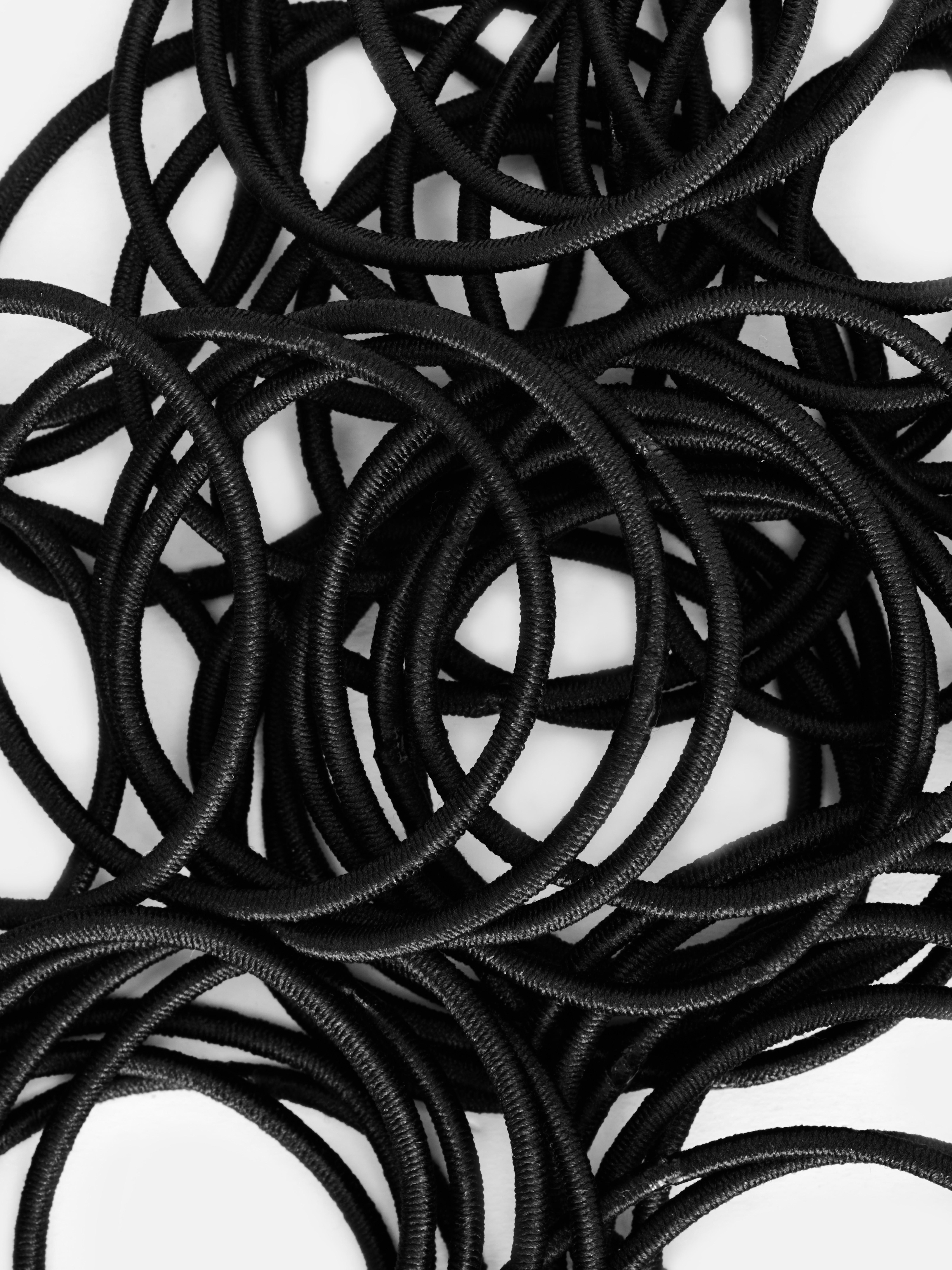 60-Pack Skinny Ponytail Holders