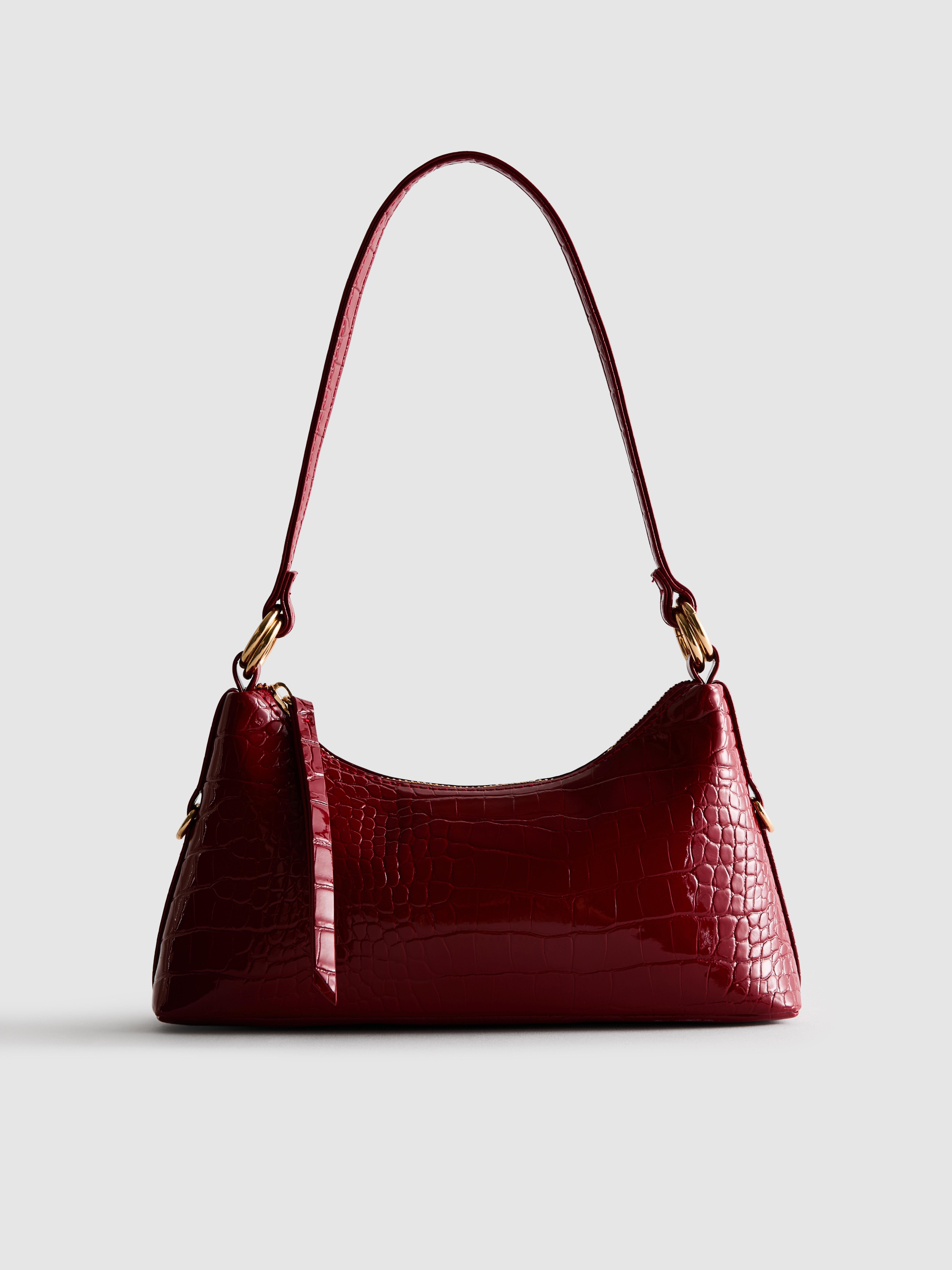 Faux Leather Shoulder Bag