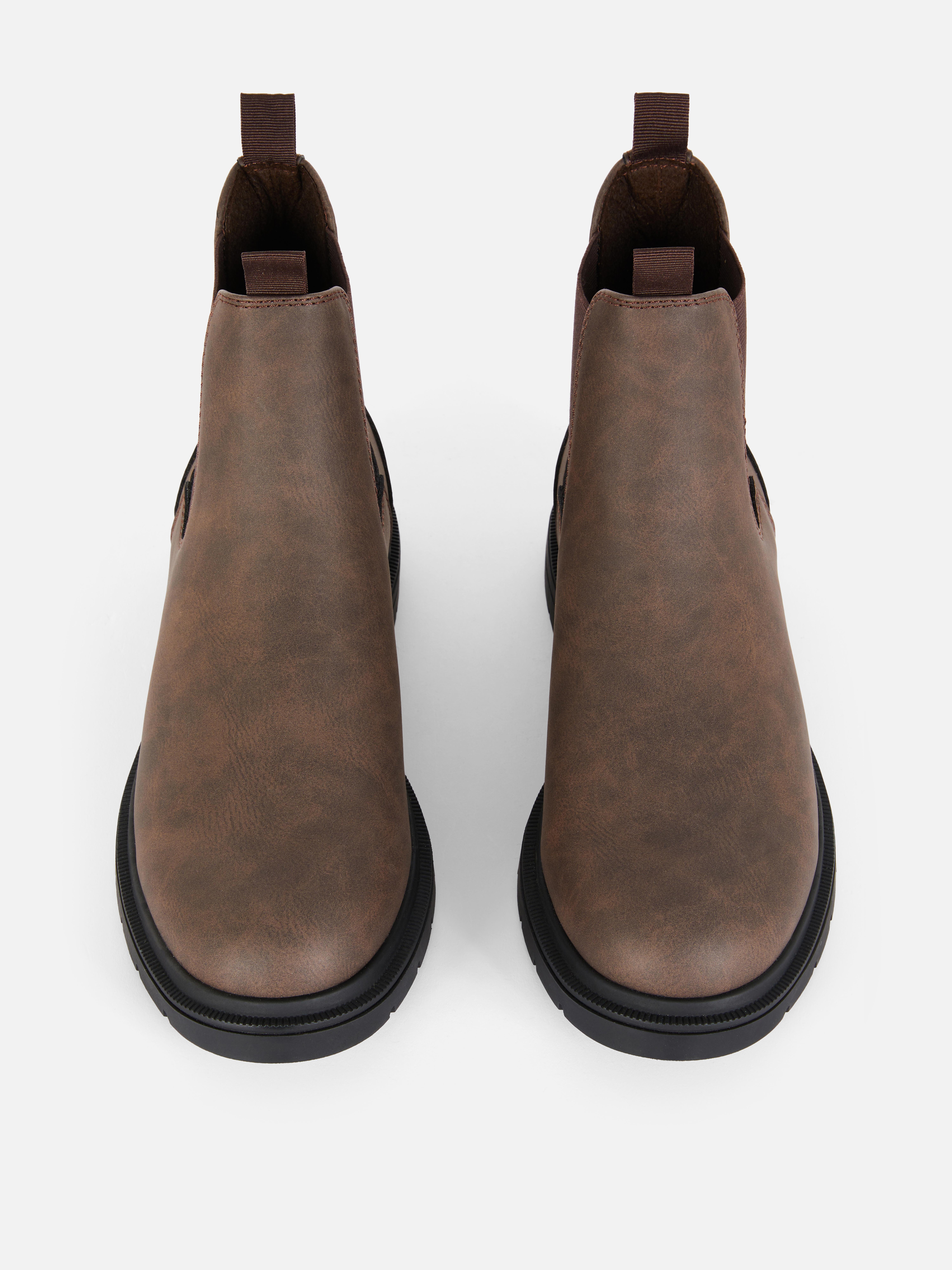 Faux Suede Chelsea Boot