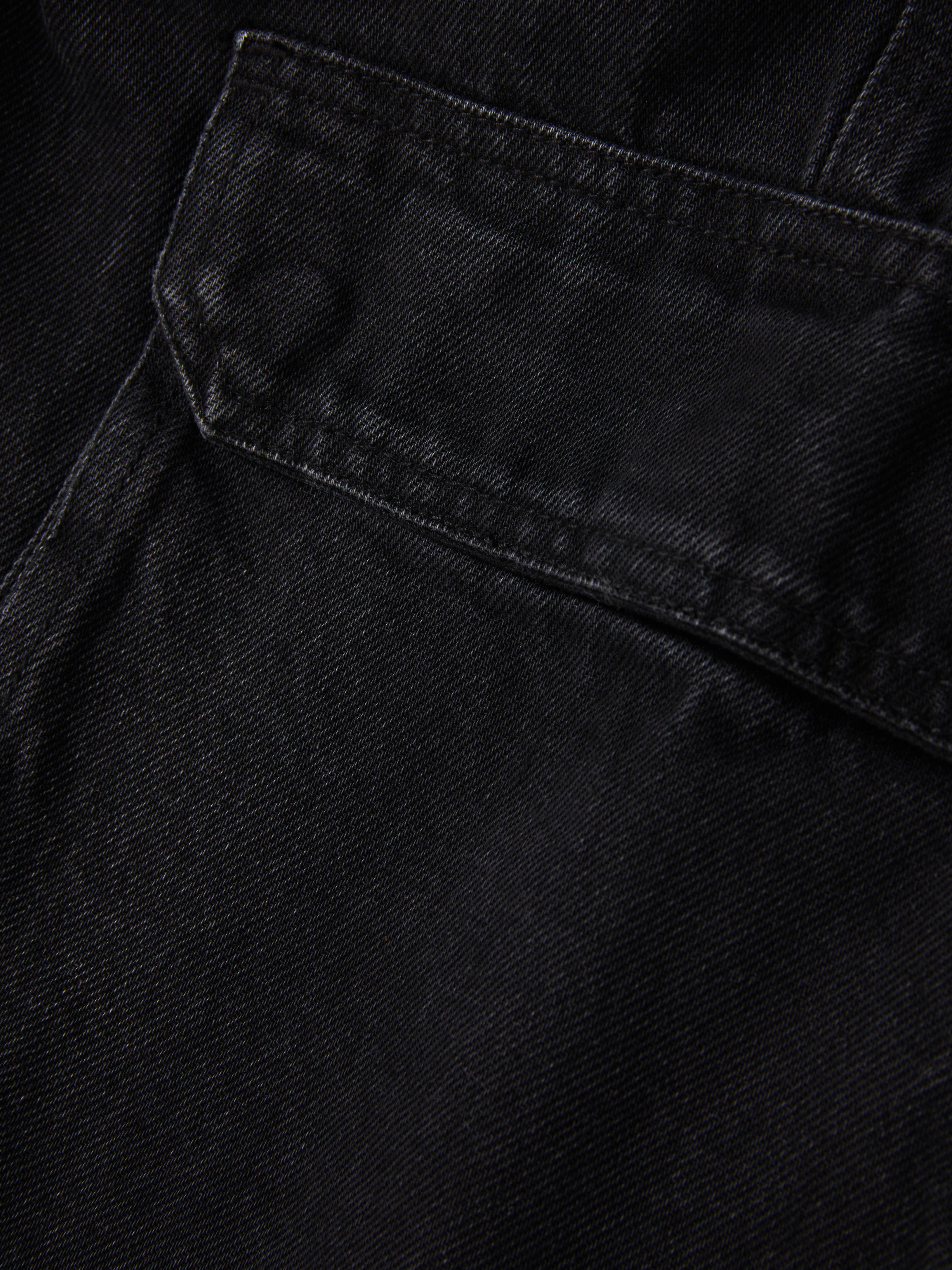 Mid-Rise Loose Cargo Jeans