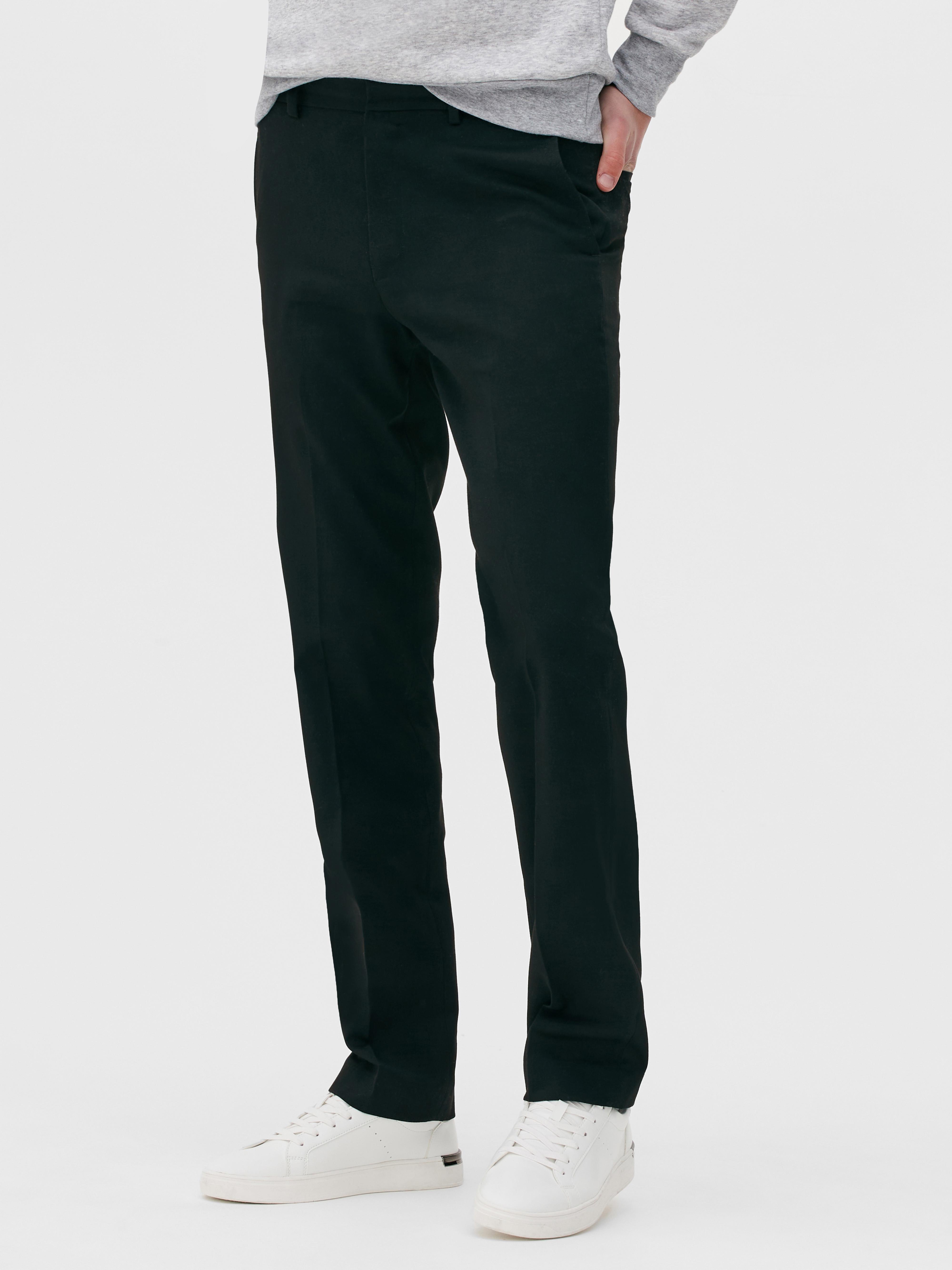 Straight Leg Twill Pants