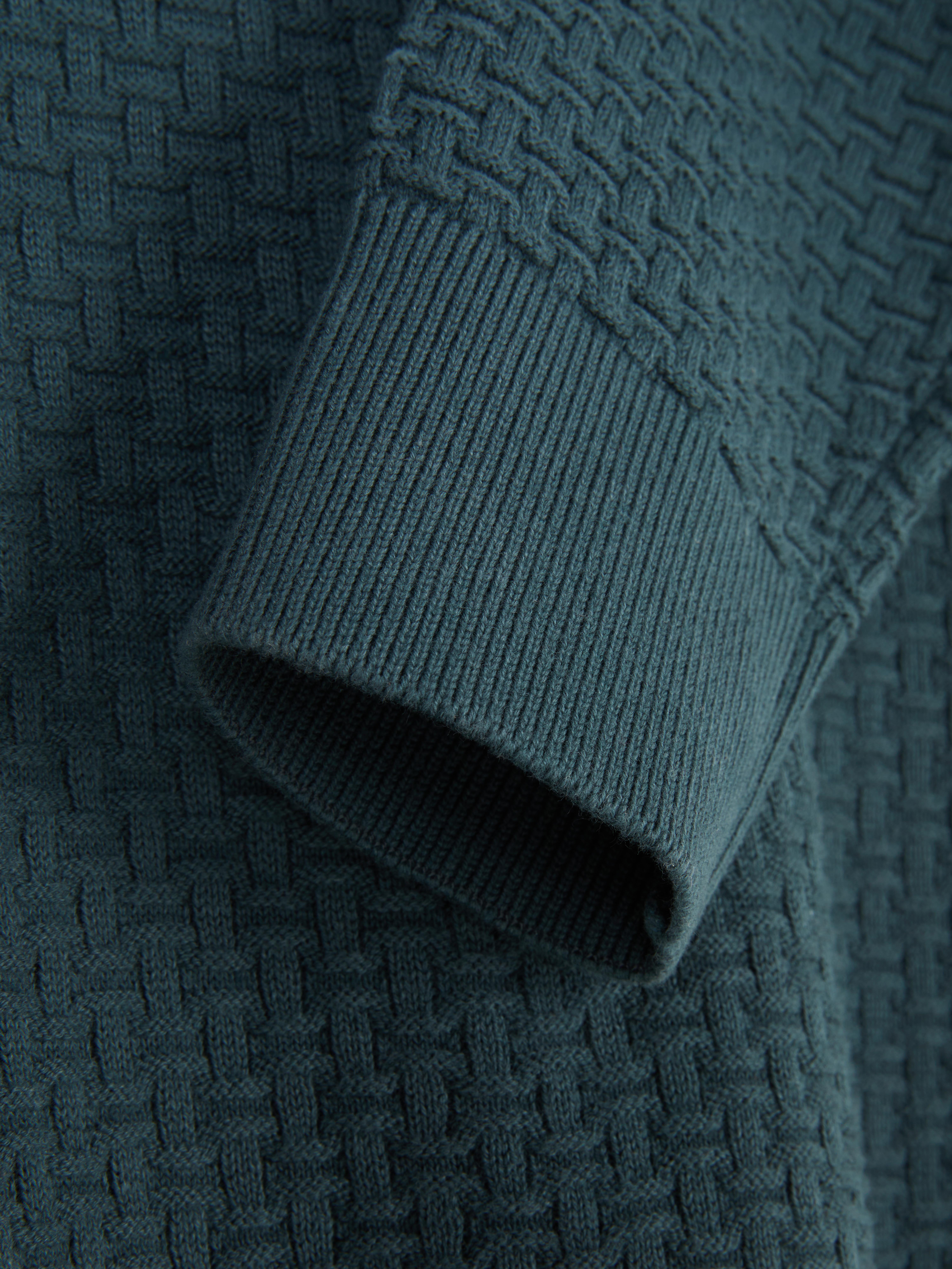 Textured Crew Neck Sweater