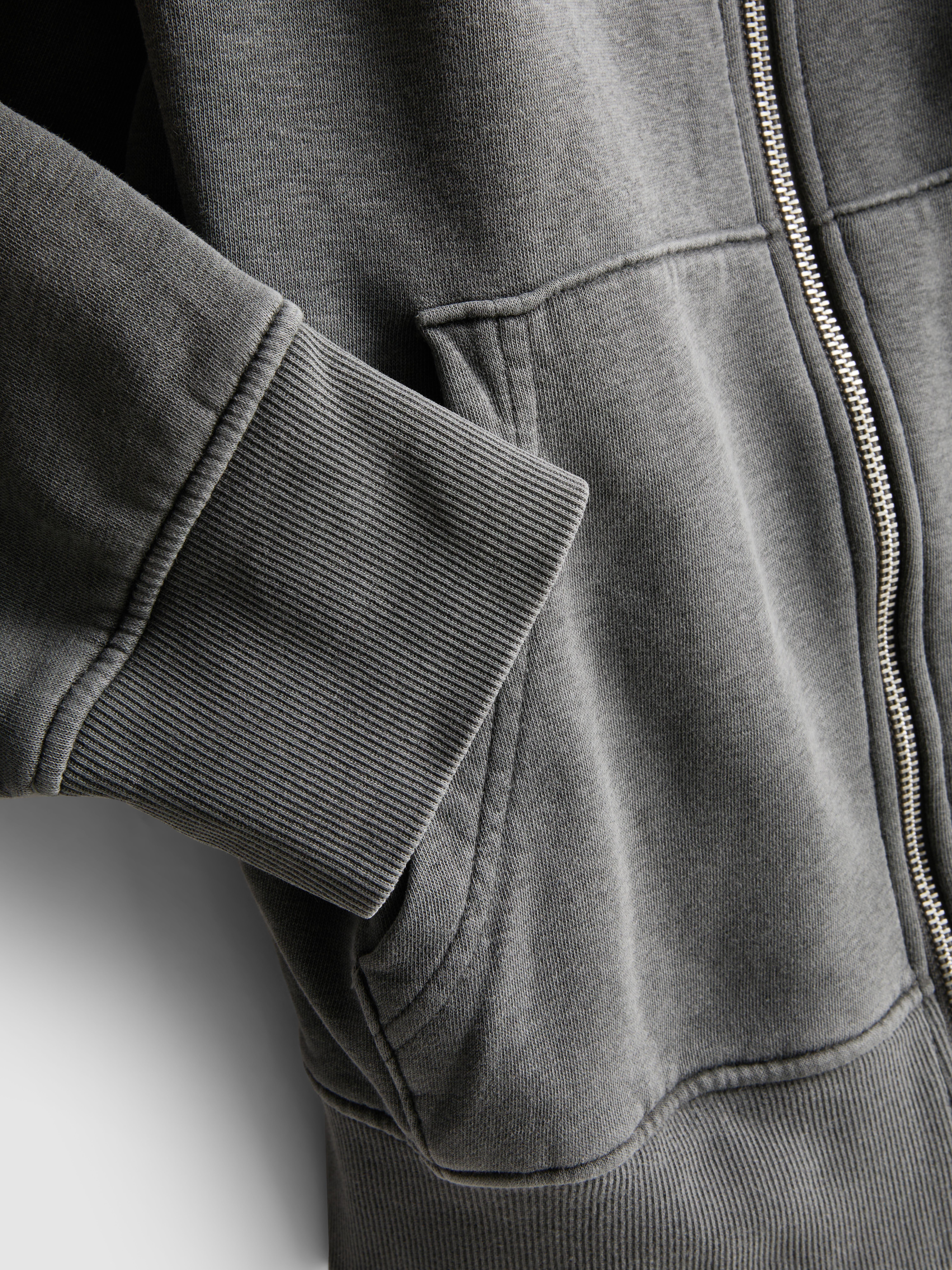 Cotton Rich Zip Through Hoodie