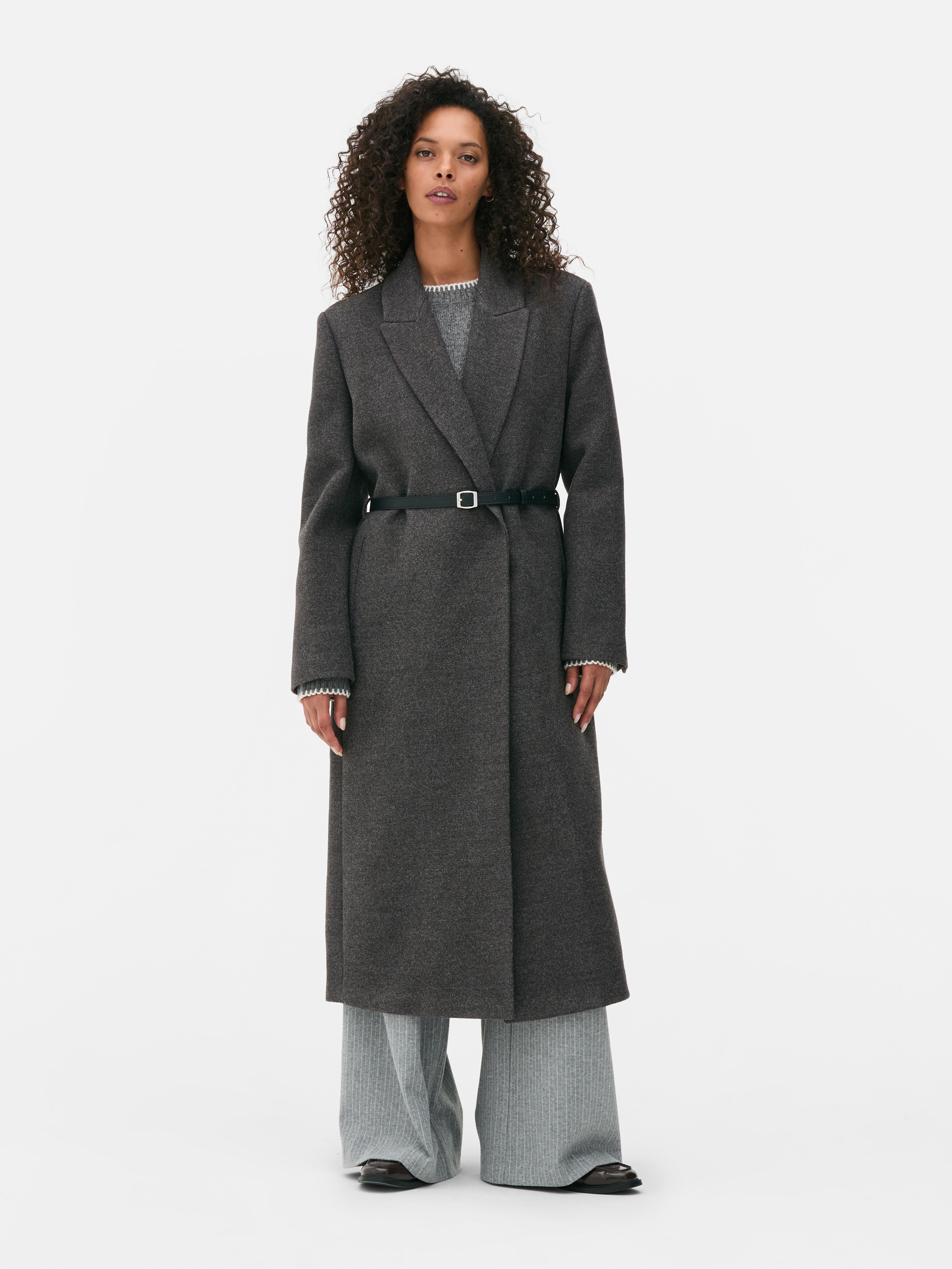 Single-Breasted Longline Coat