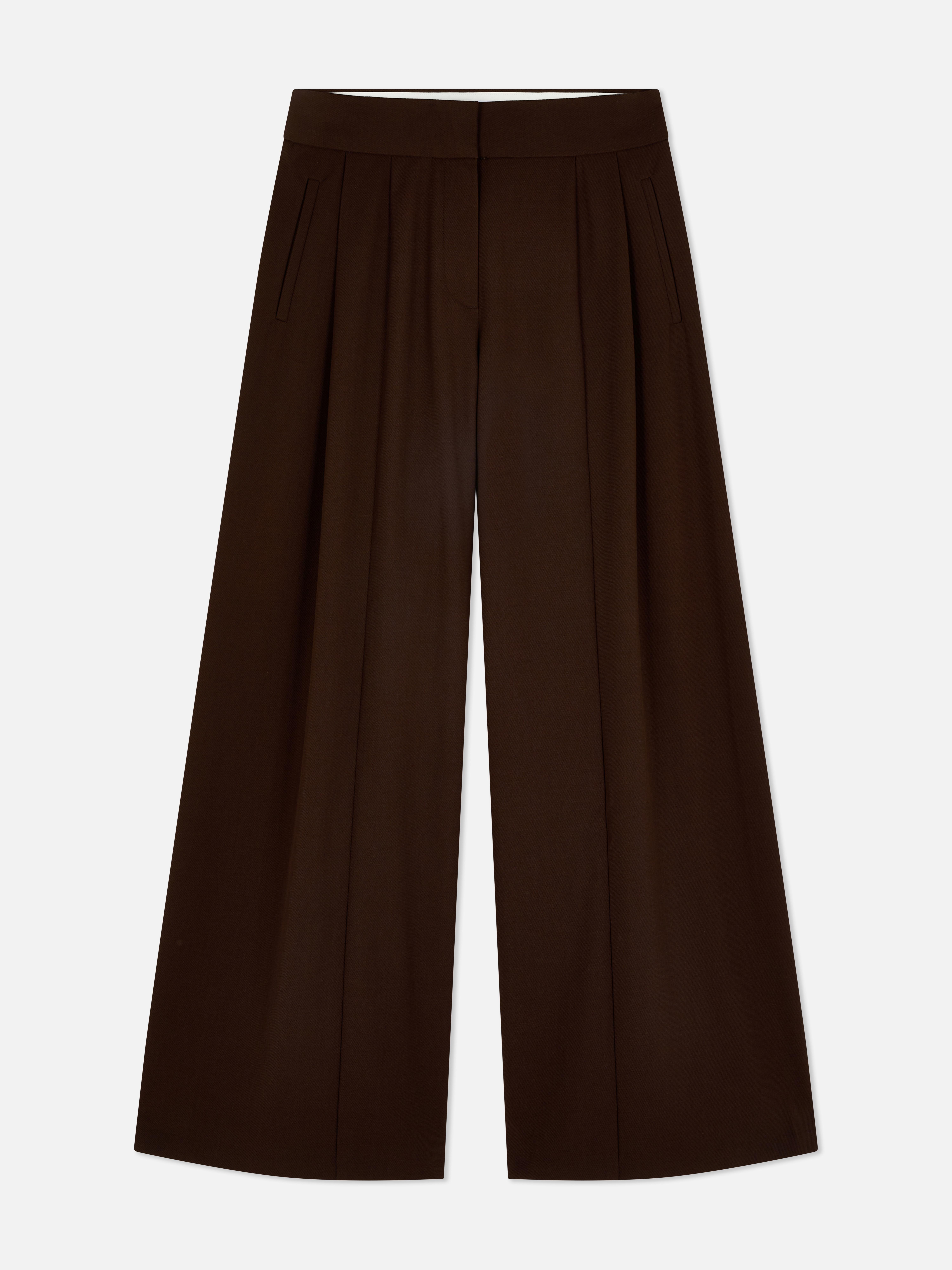The Edit Twill Wide Leg Pants