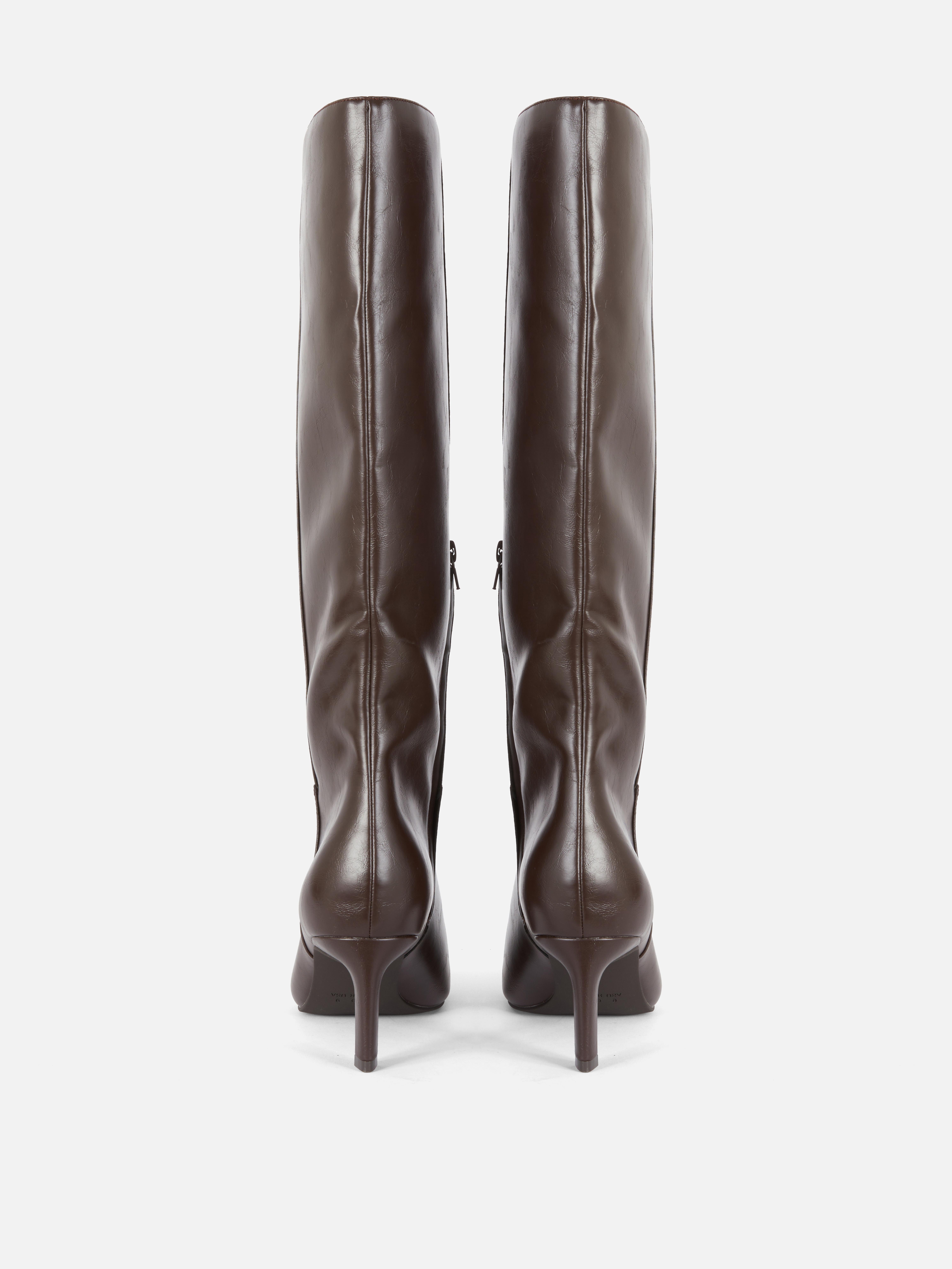 Paula Echevarría Knee High Heeled Boots