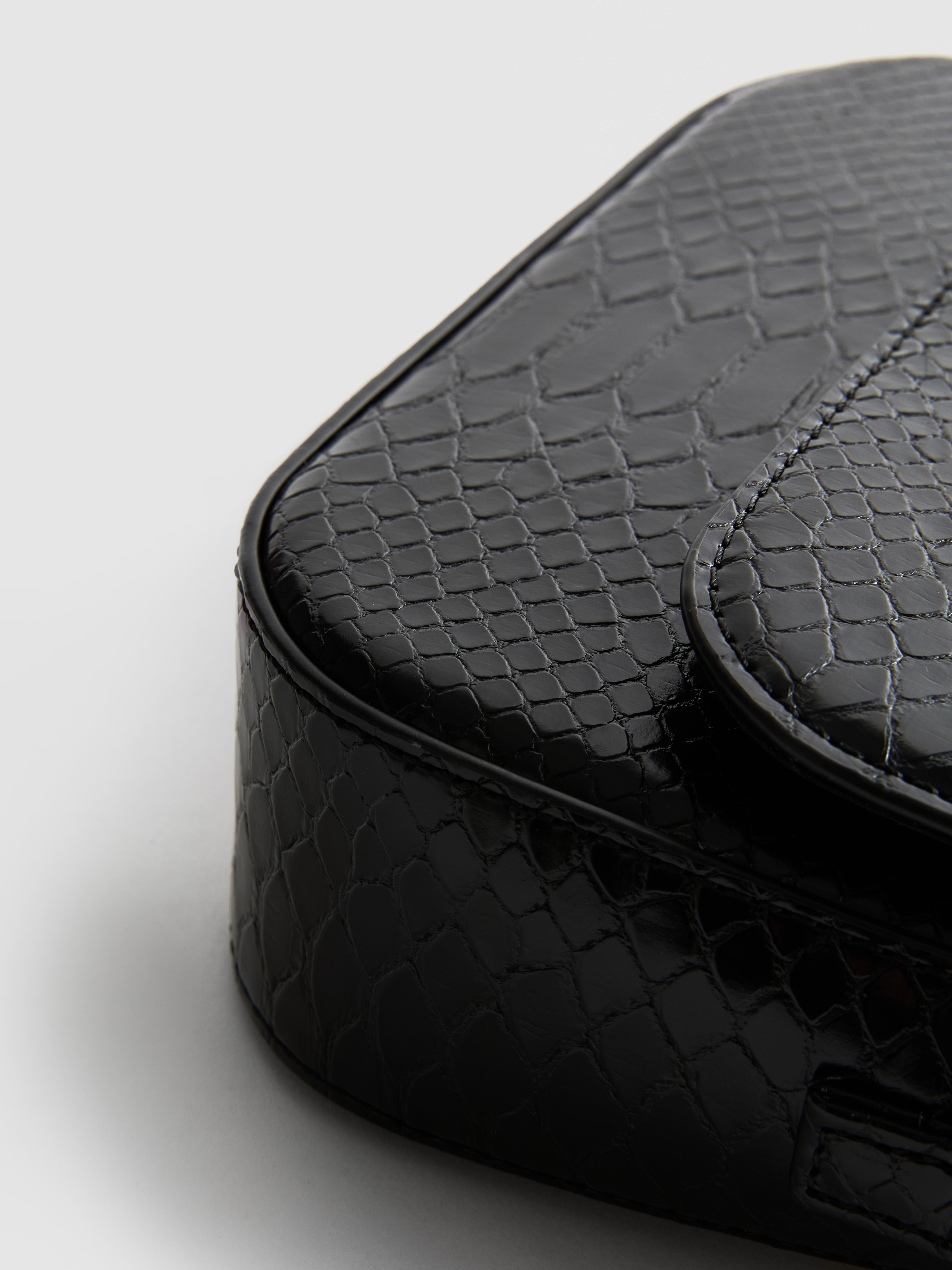 Faux Croc Mini Crossbody Bag