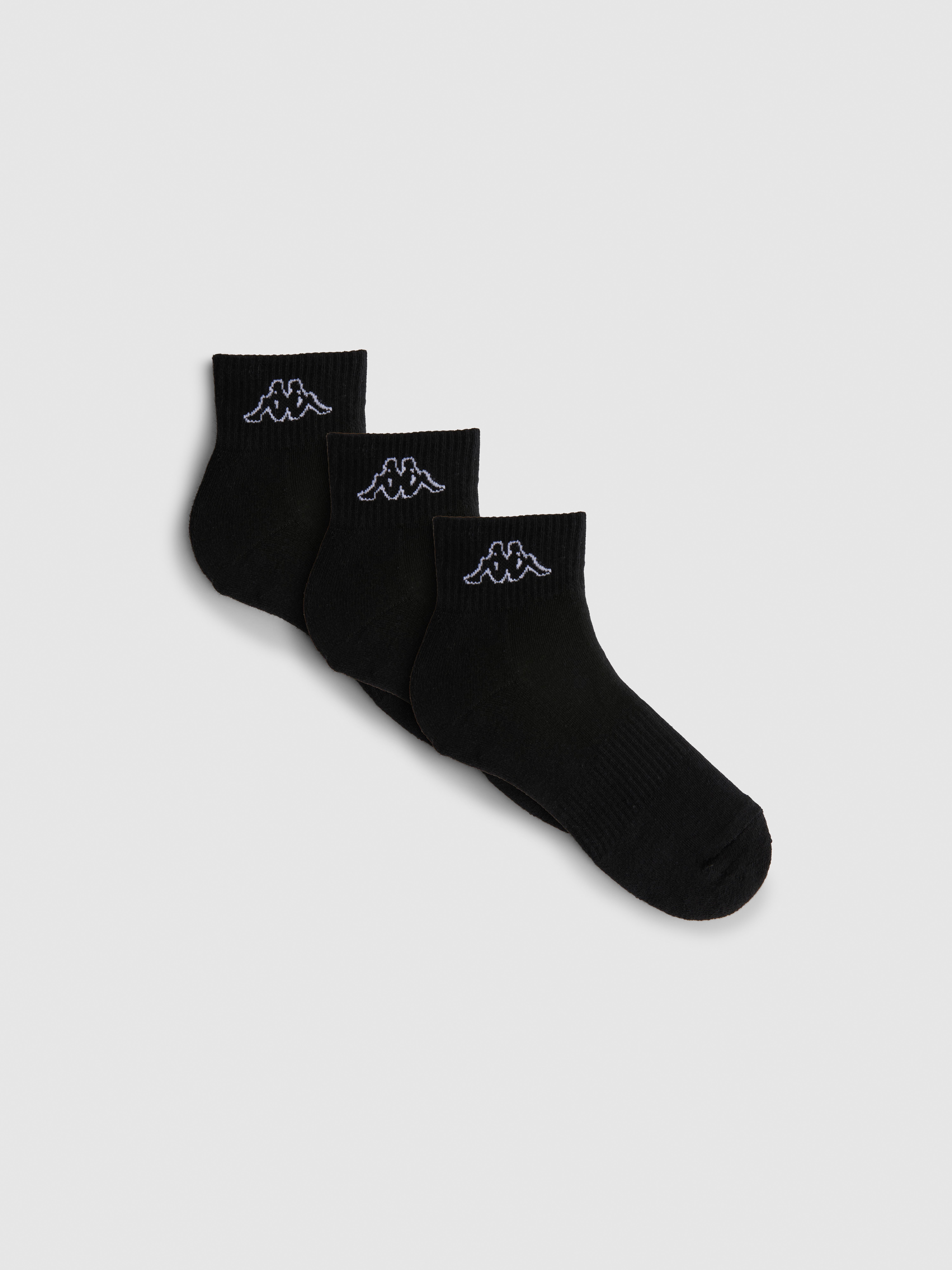 3-Pack Kappa x Primark Quarter Crew Socks