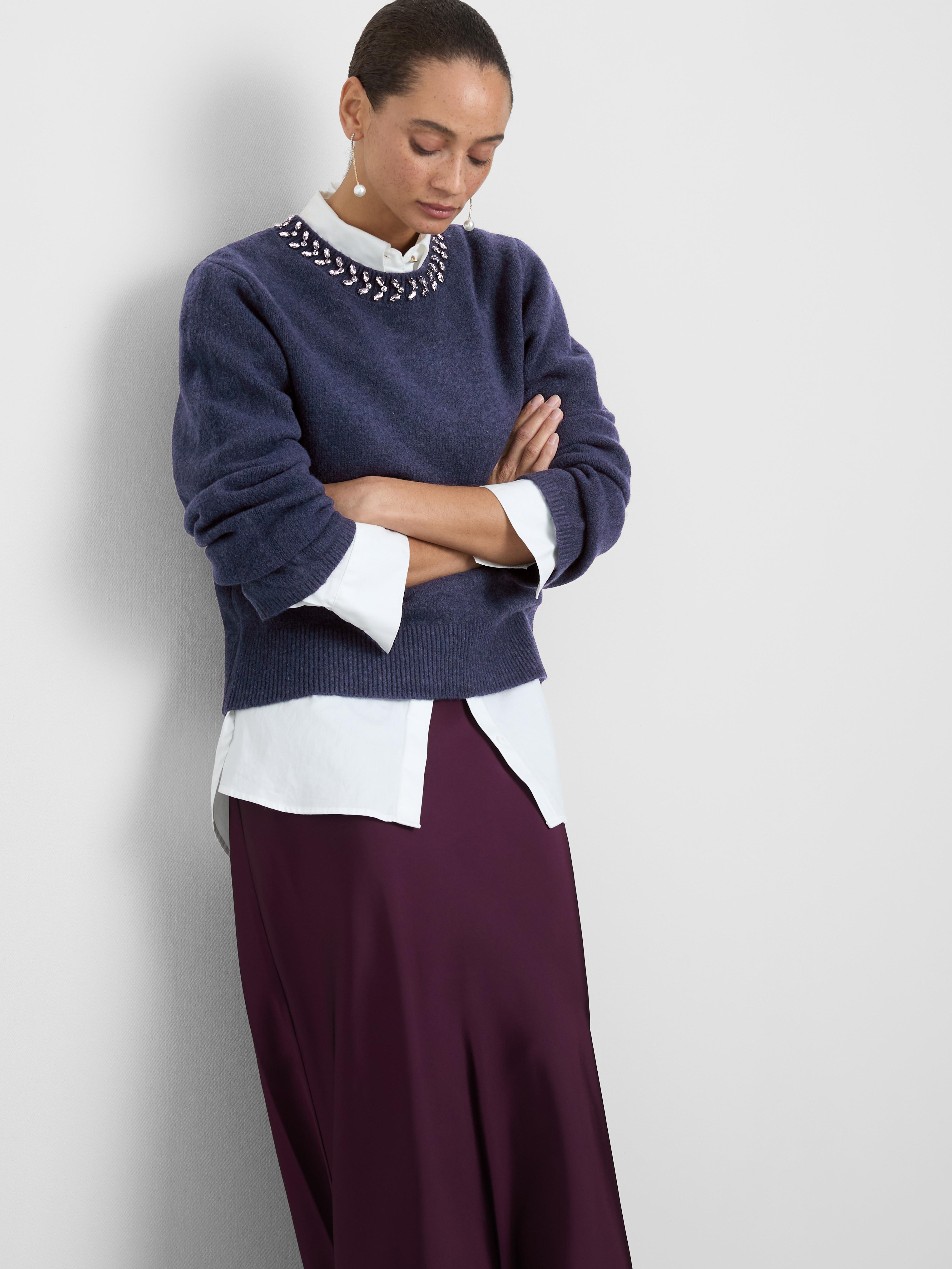 Embellished Knit Sweater