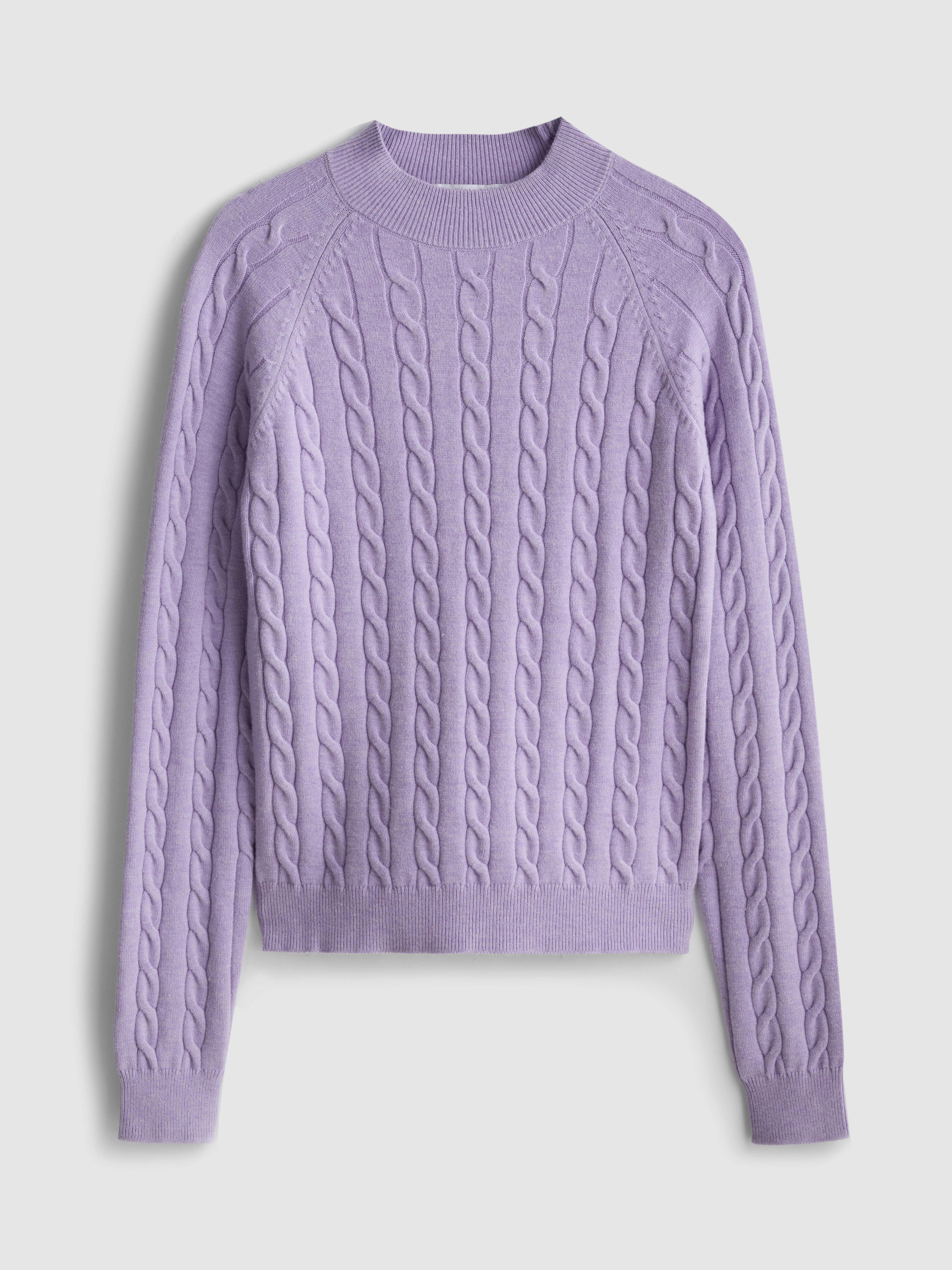 Turtle Neck Cable Sweater