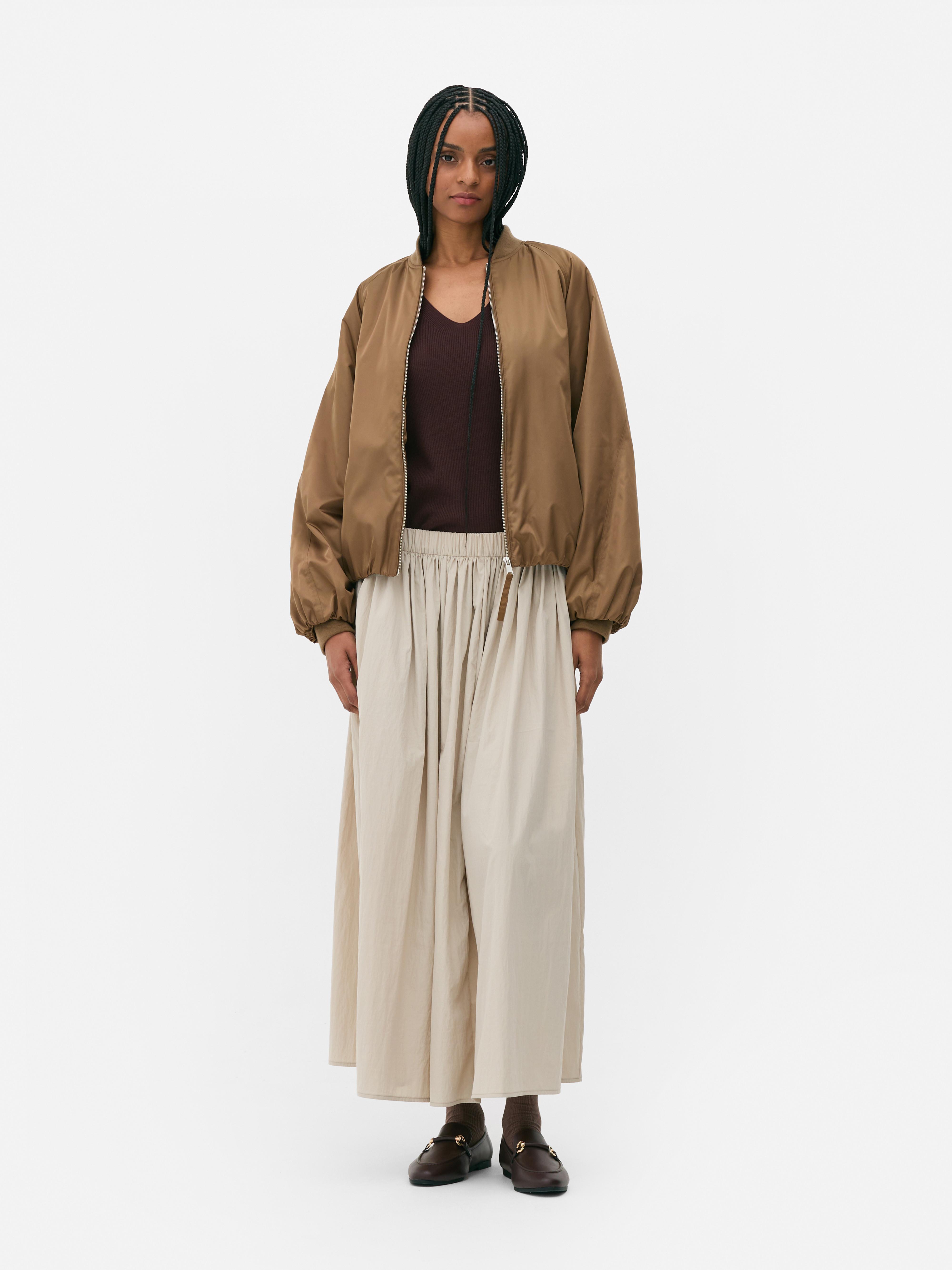 A-Line Midi Skirt