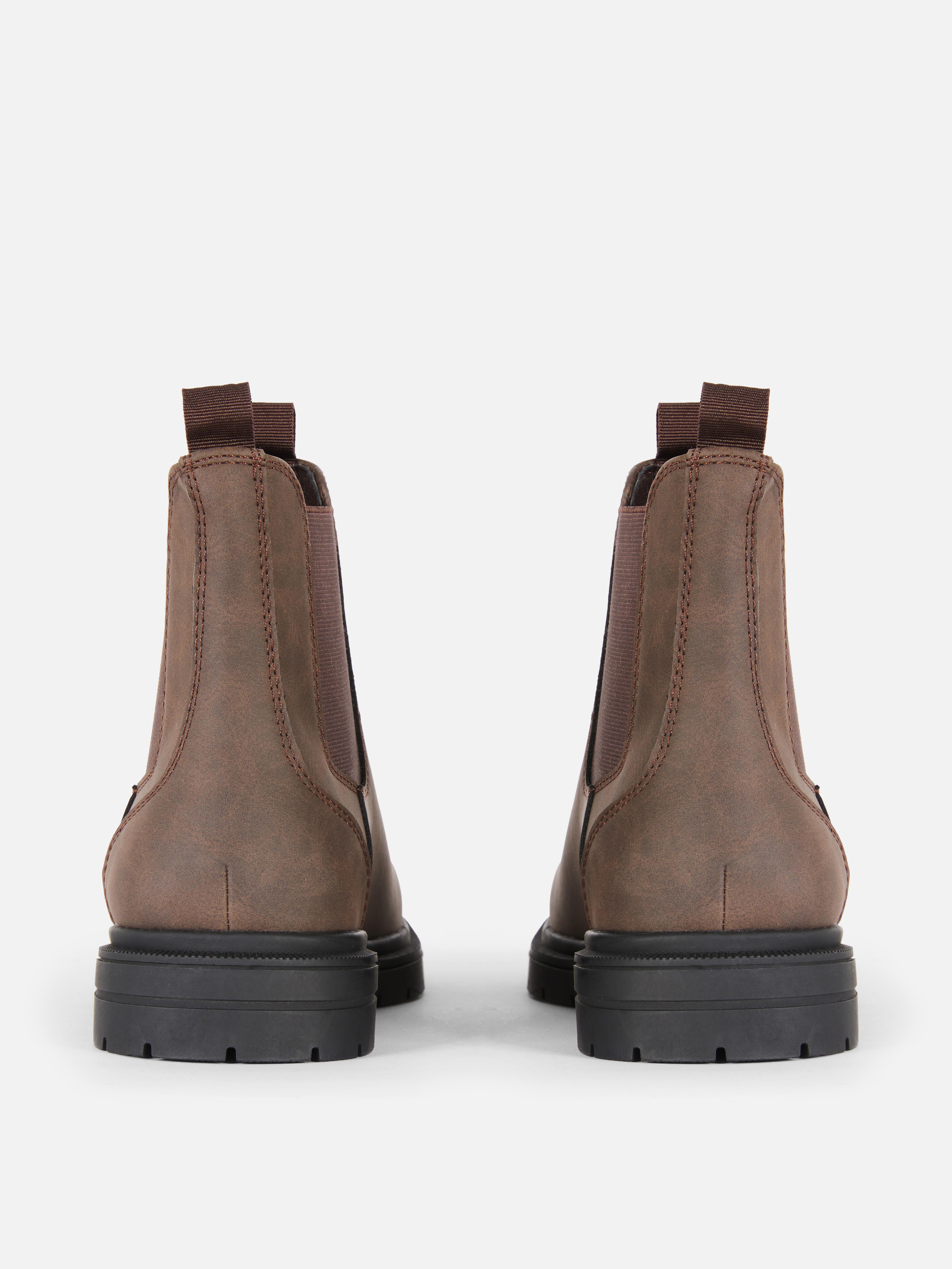 Faux Suede Chelsea Boot