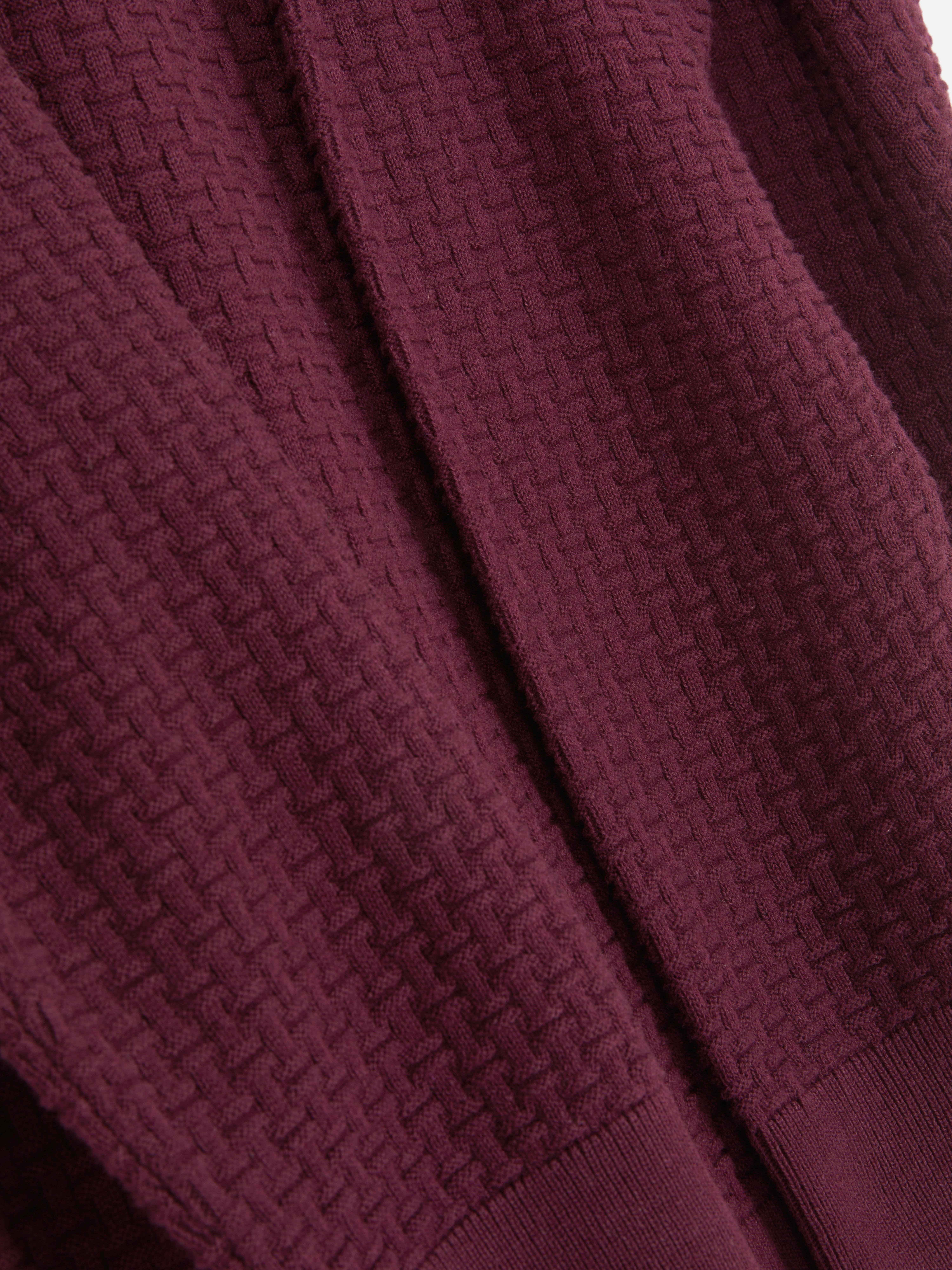 Textured Crew Neck Sweater