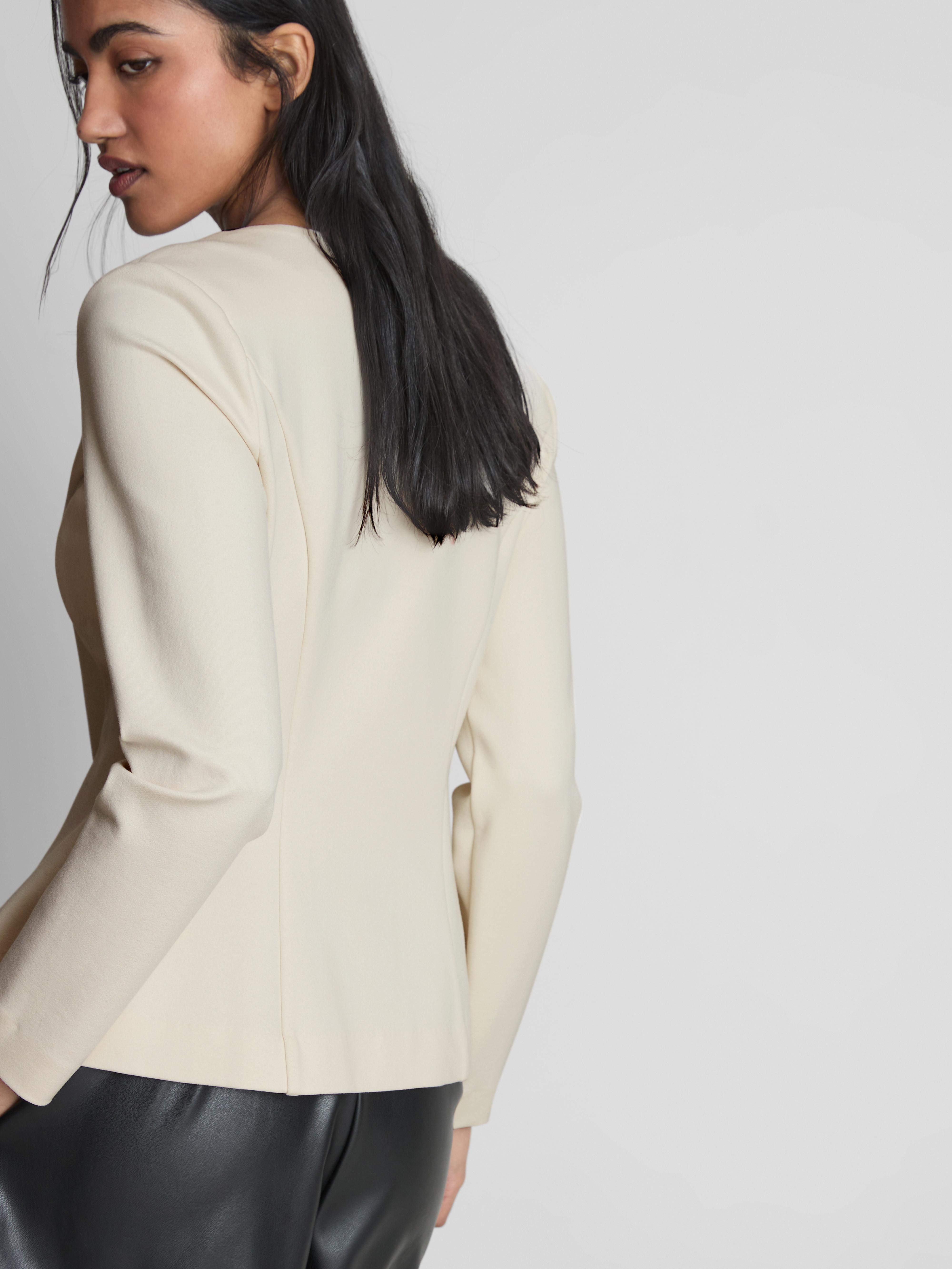 Fitted Button-Up Blazer