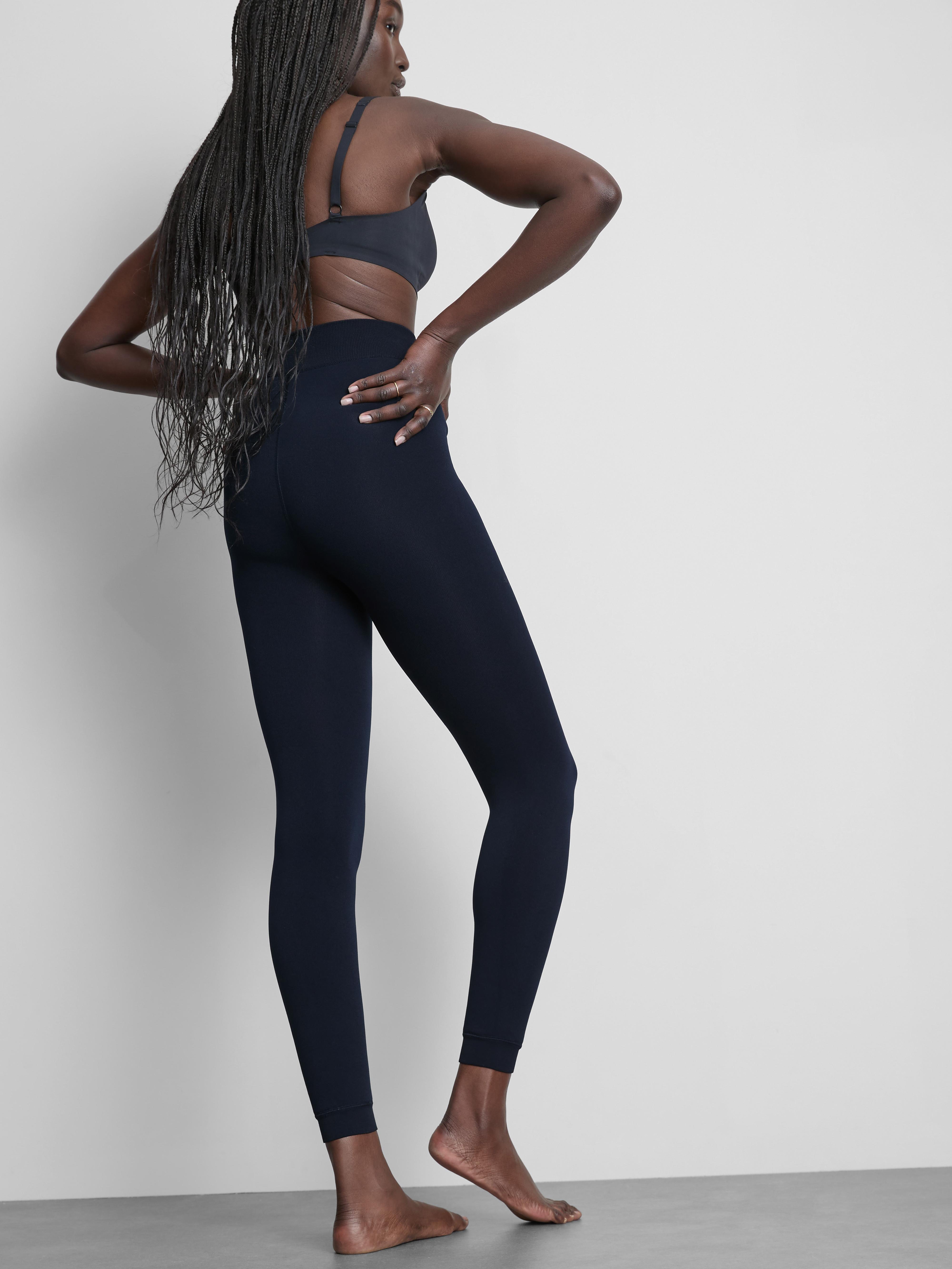 1pk Navy Velvet Plush Leggings