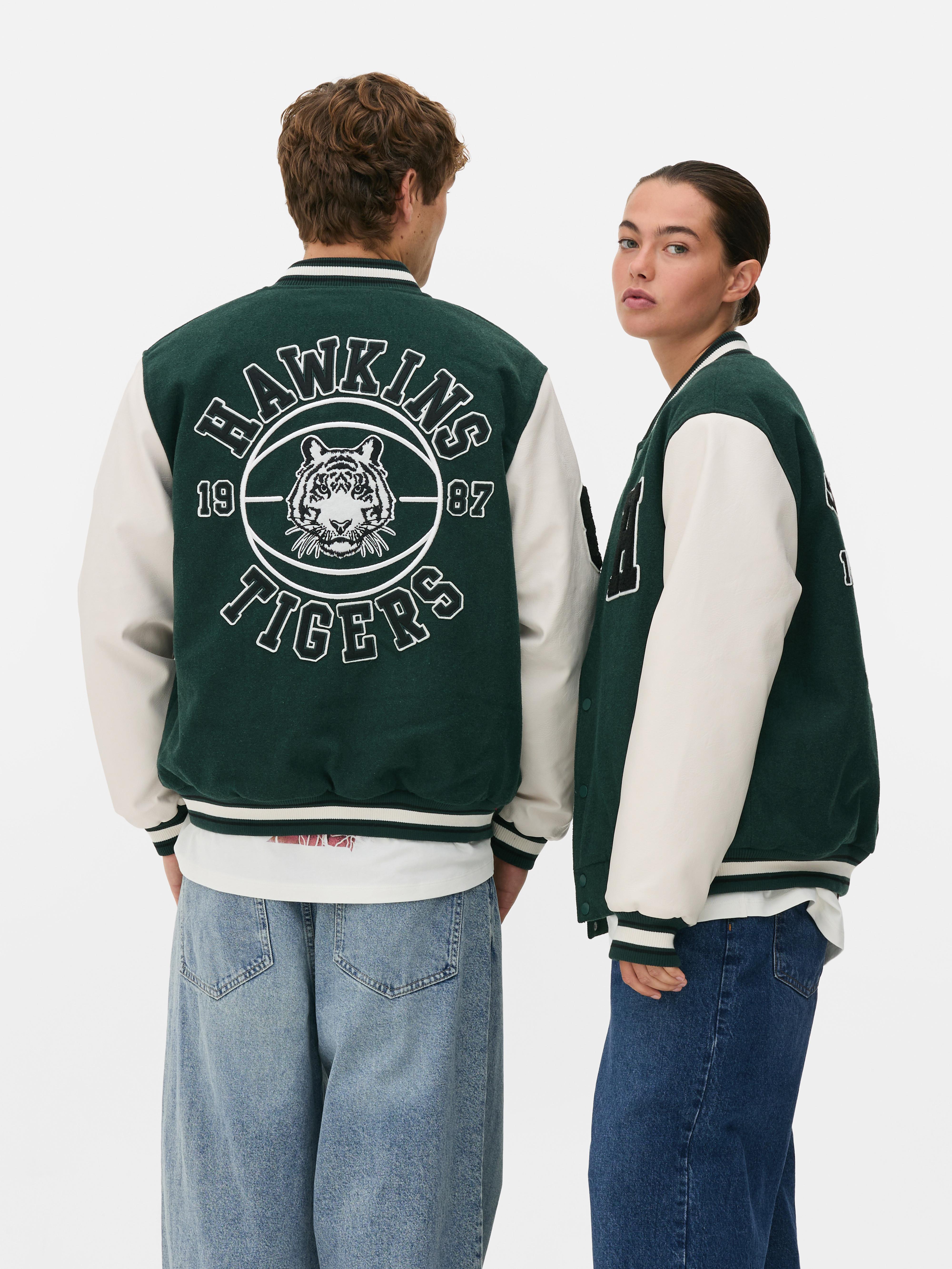 Stranger Things Hawkins Tigers Varsity Jacket