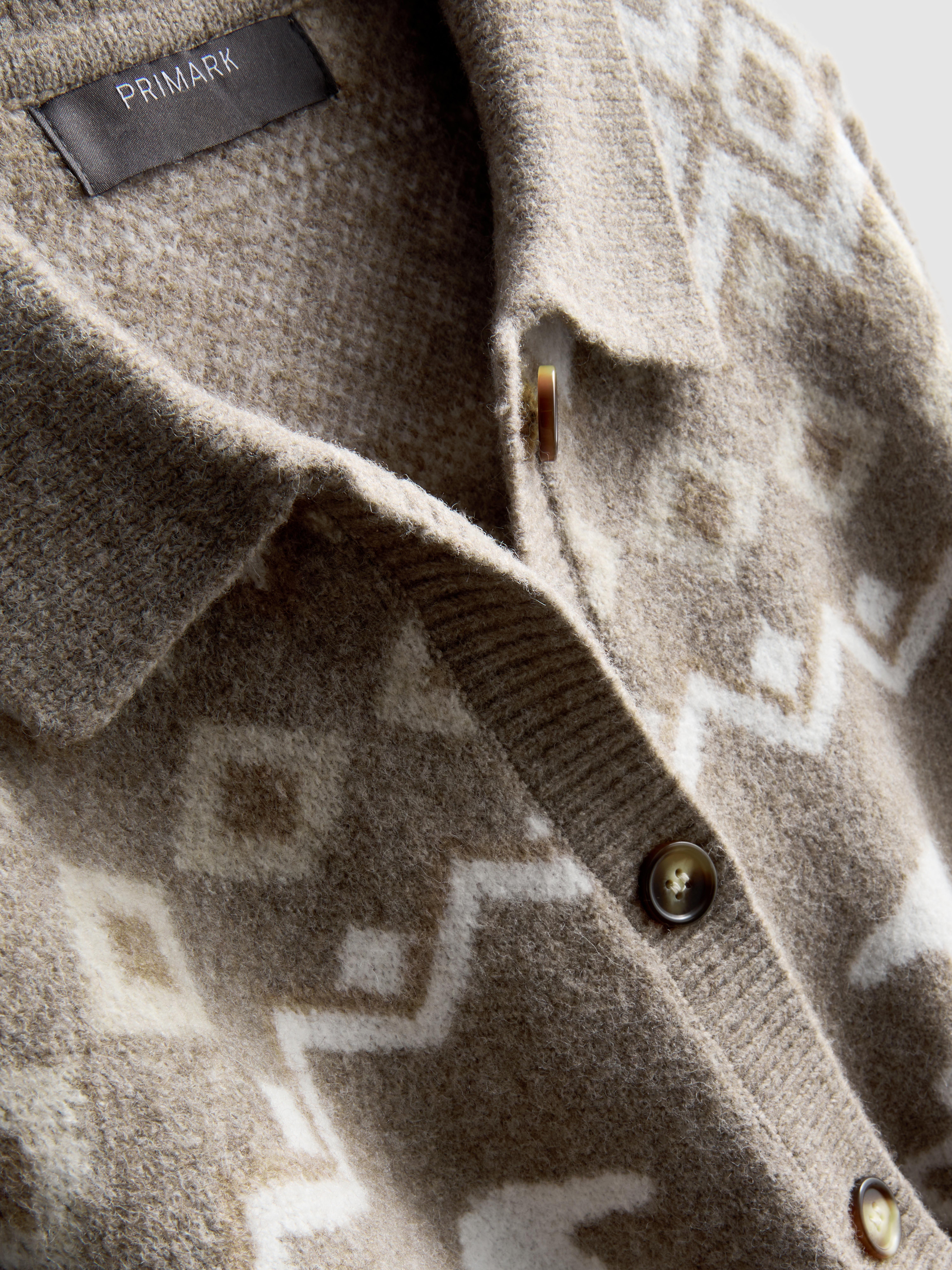 Horse Detail Collared Shacket