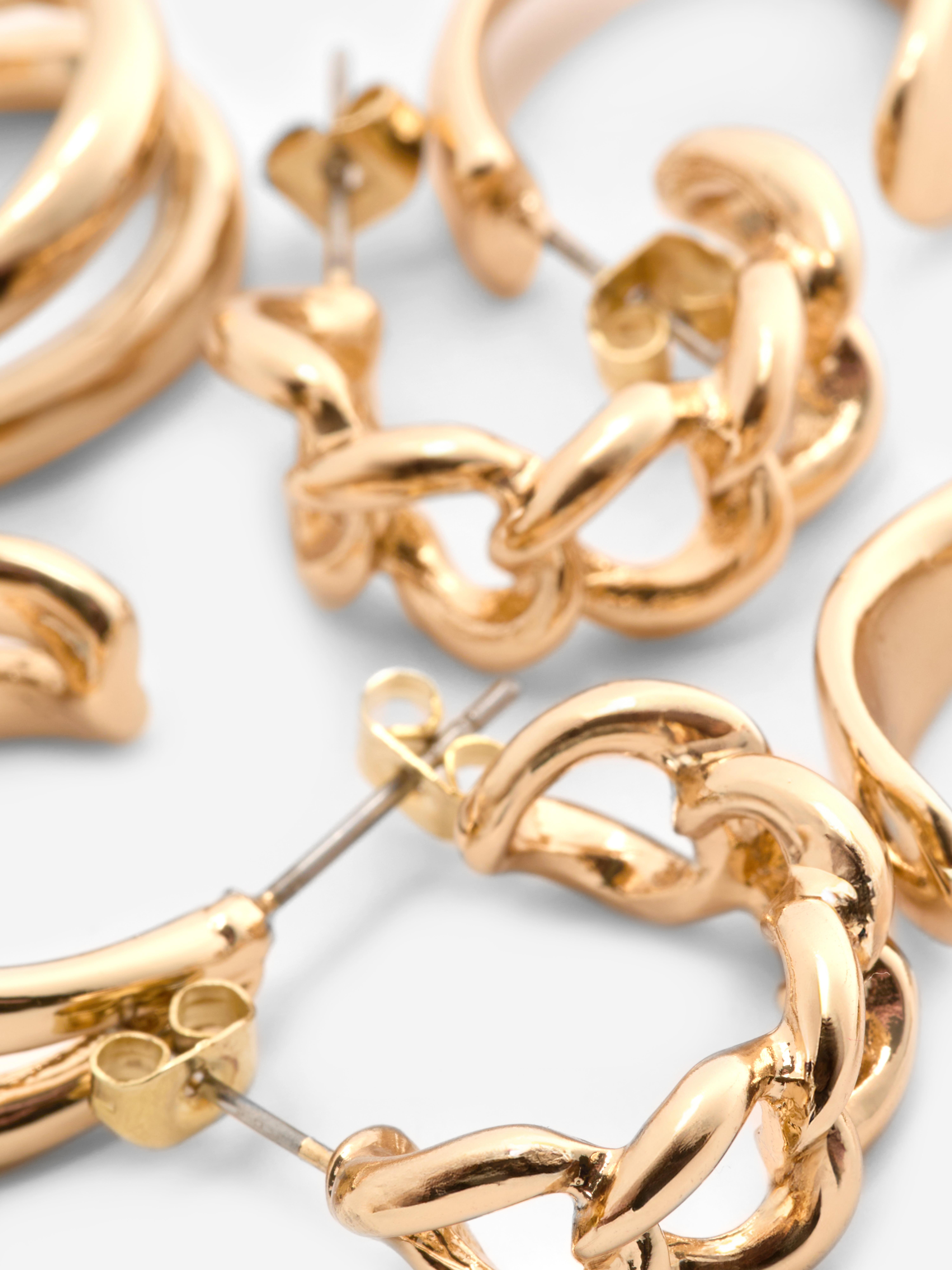 6pk The Edit Twist Stud Earrings