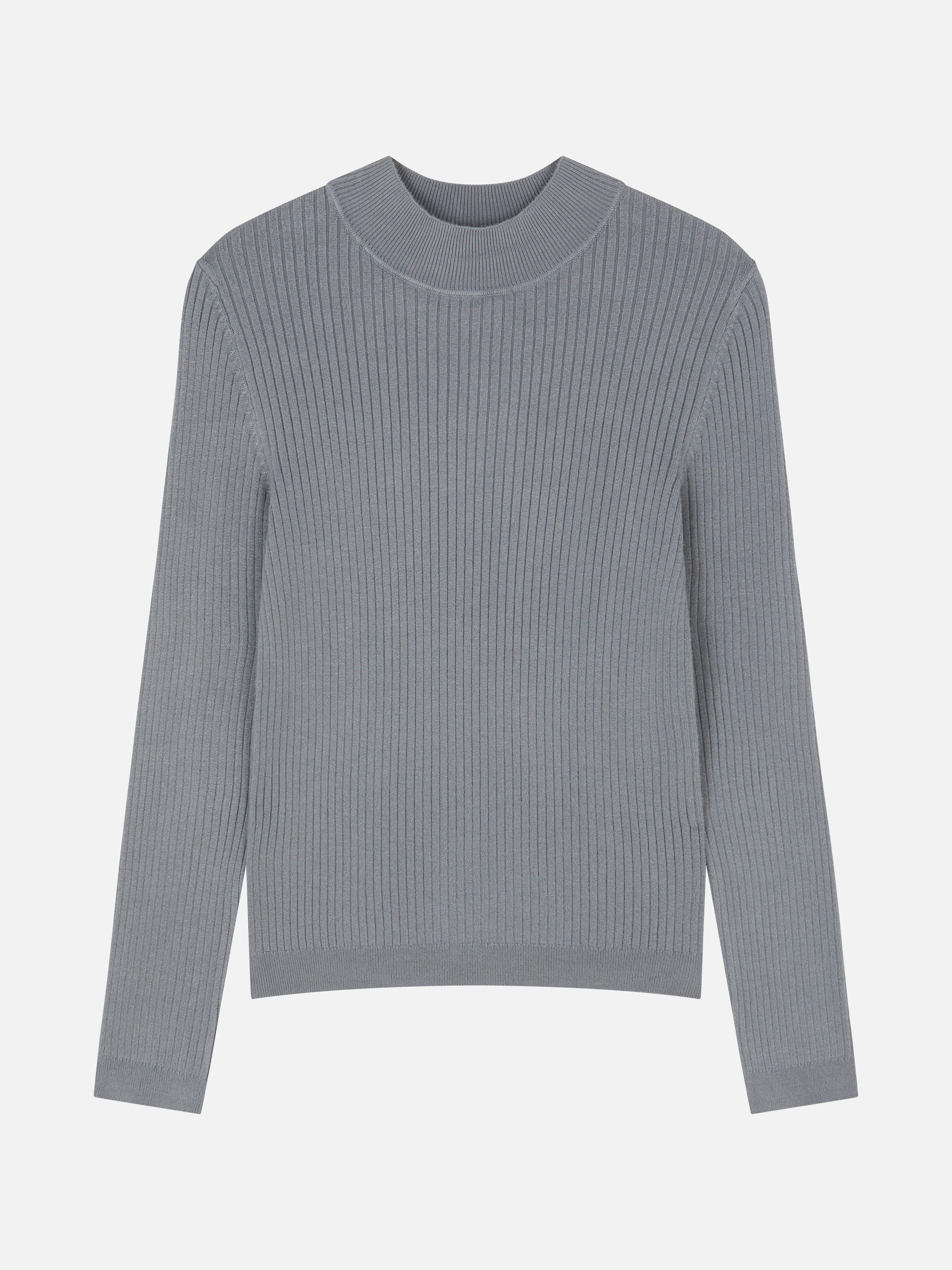 Ribbed Turtleneck Sweater