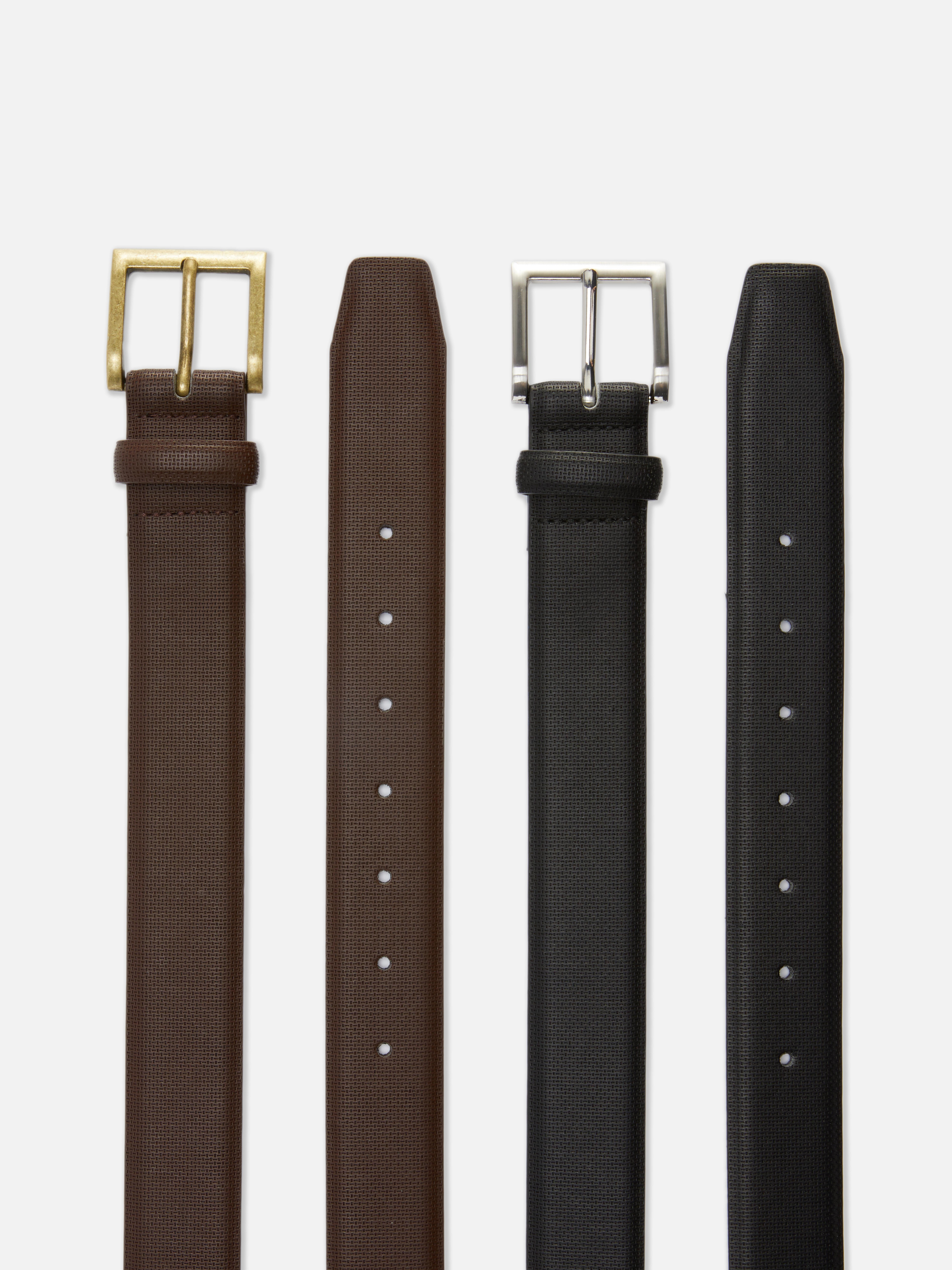 2-Pack Embossed Belts