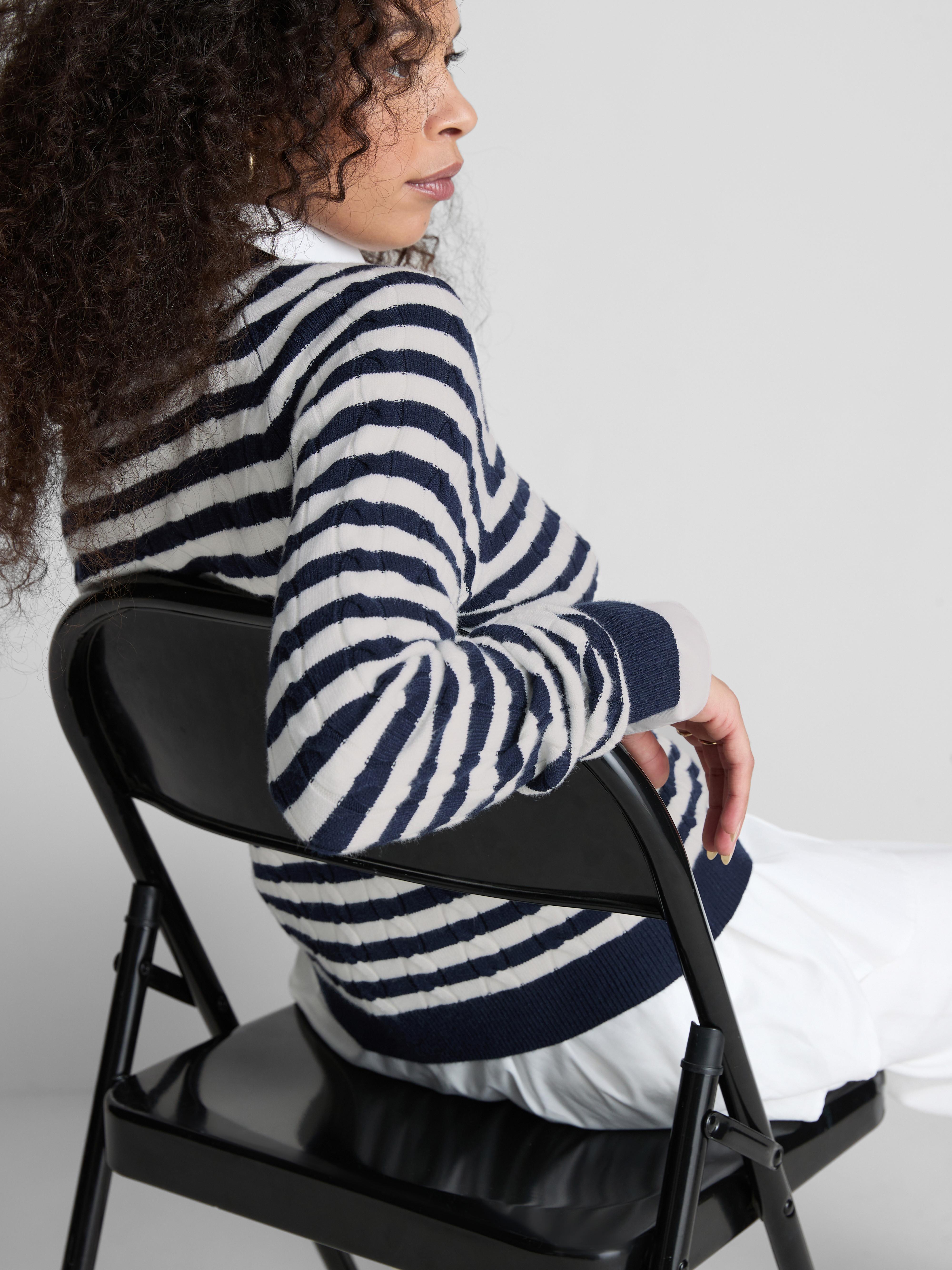 Turtle Neck Cable Sweater