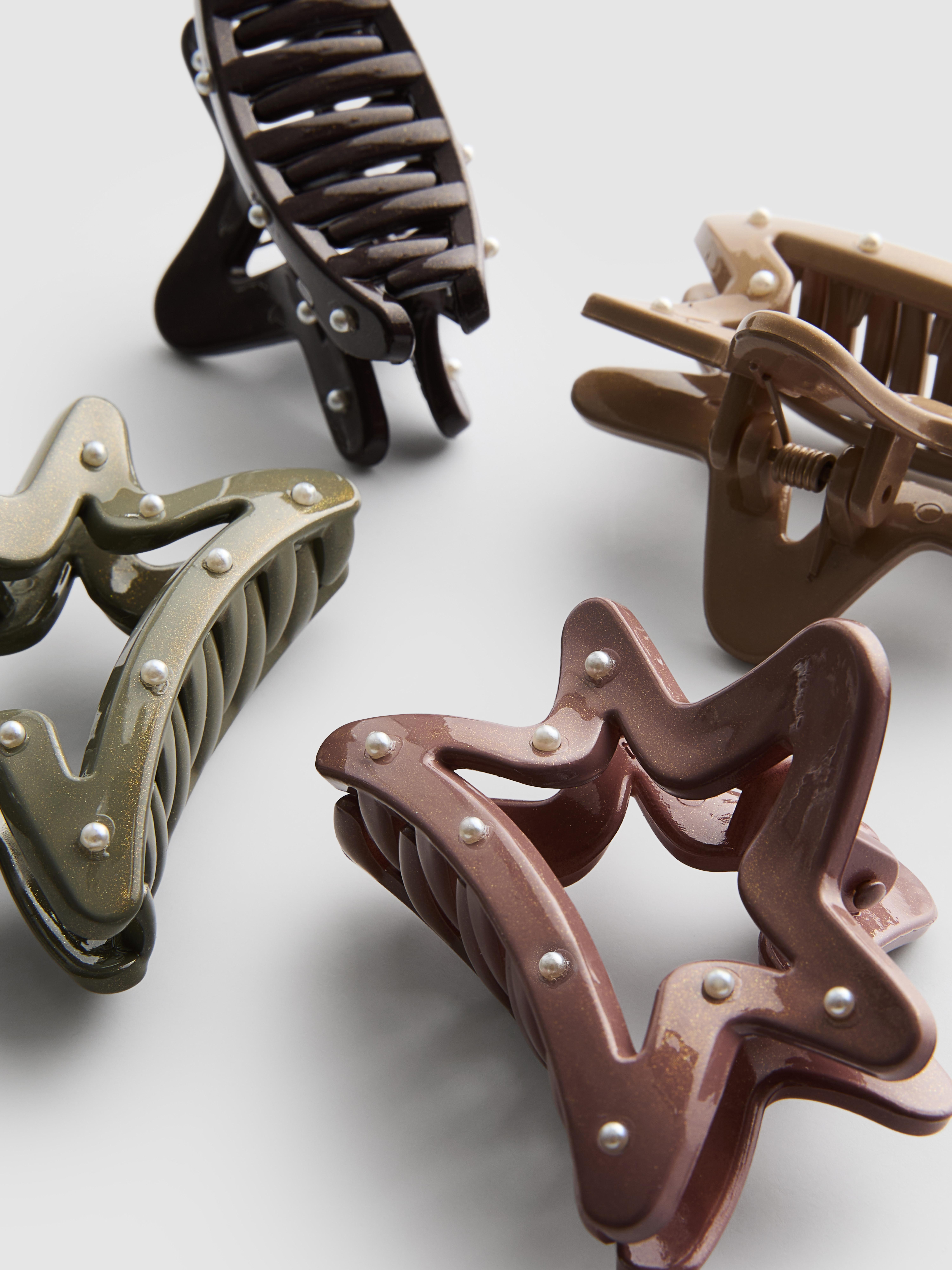 4pk Star Studded Mini Claw Clips