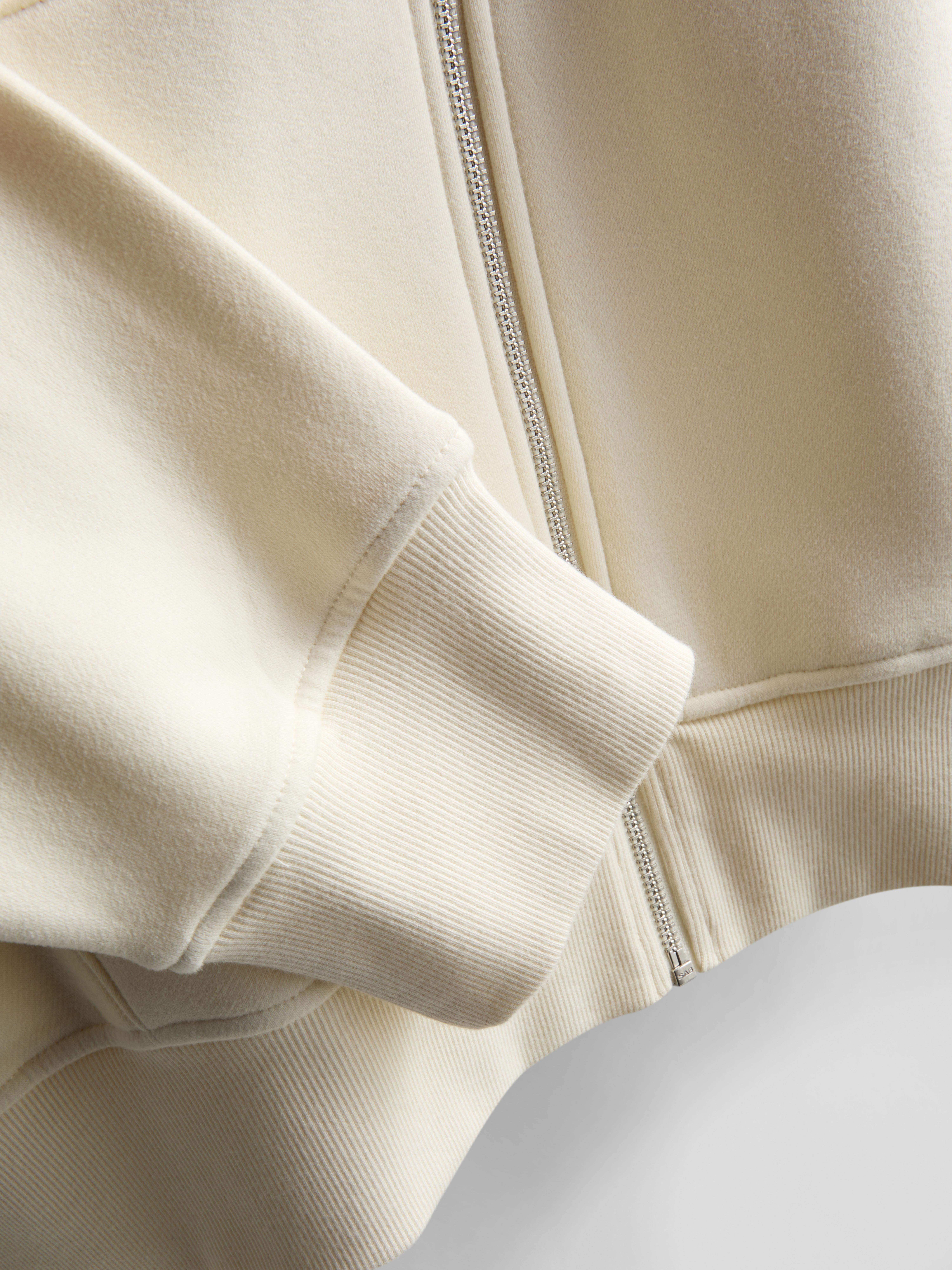 Cotton Rich Zip Through Hoodie
