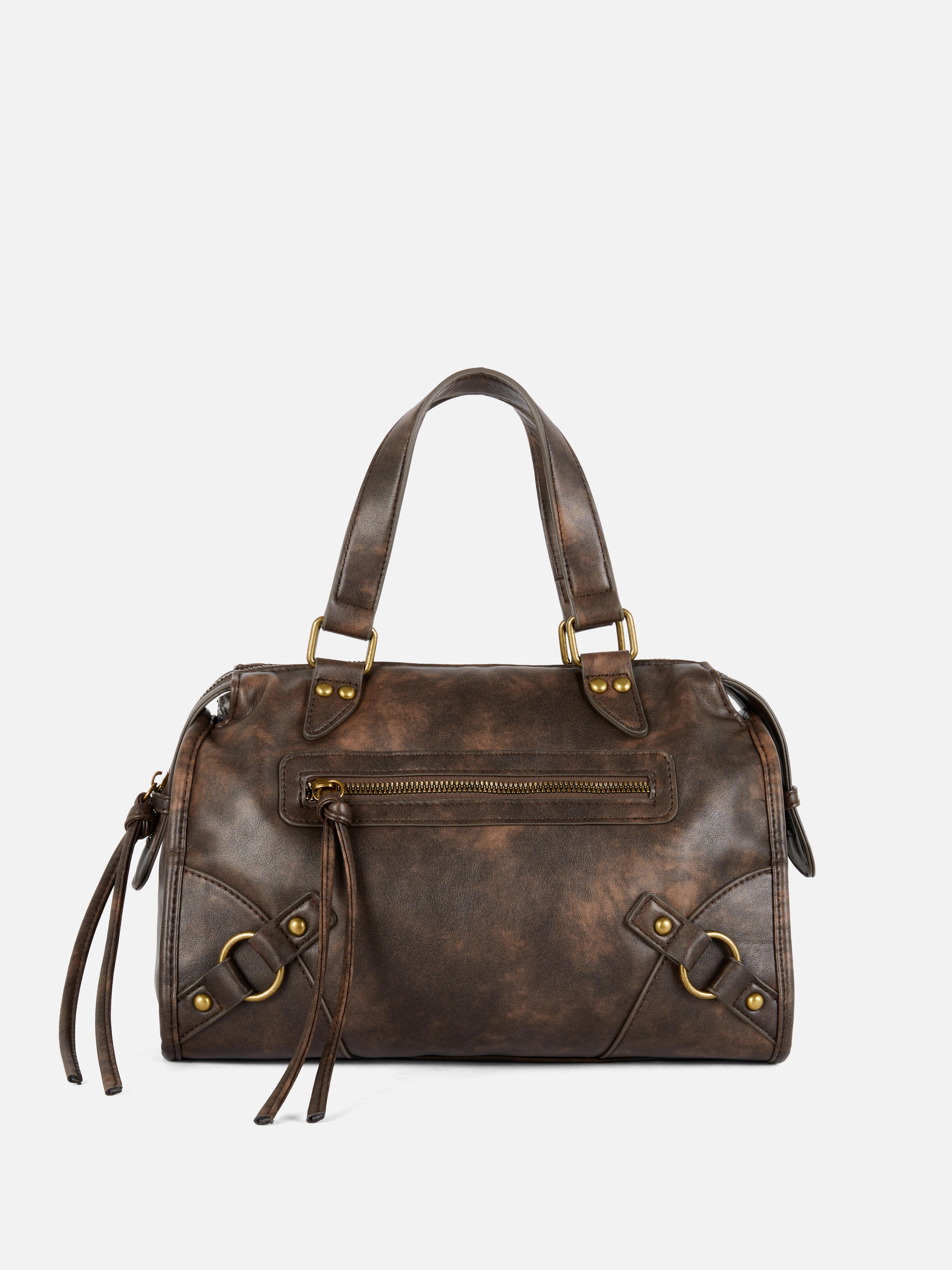 Distressed Midi Tote Bag