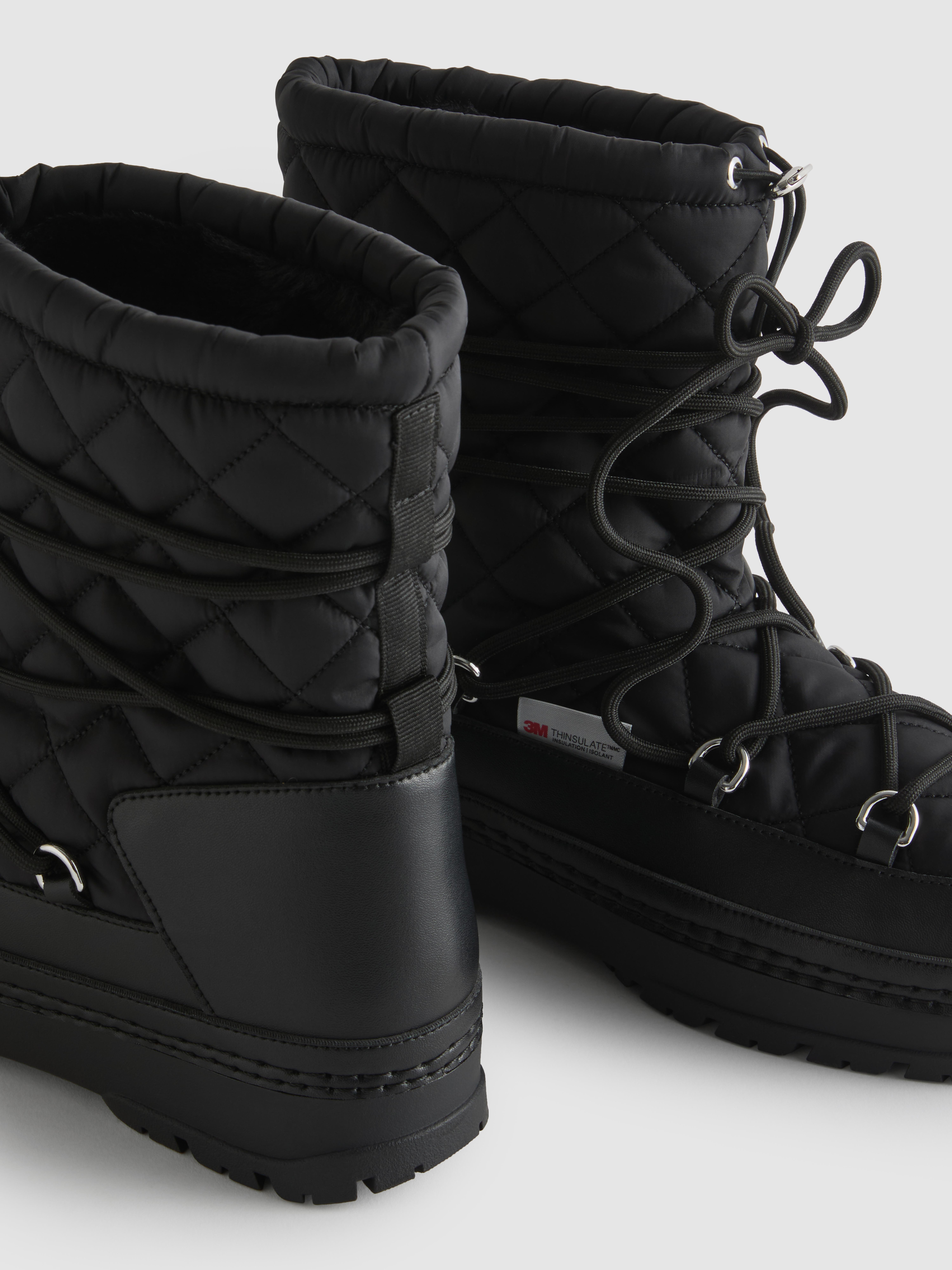 Lace-Up Snow Boots