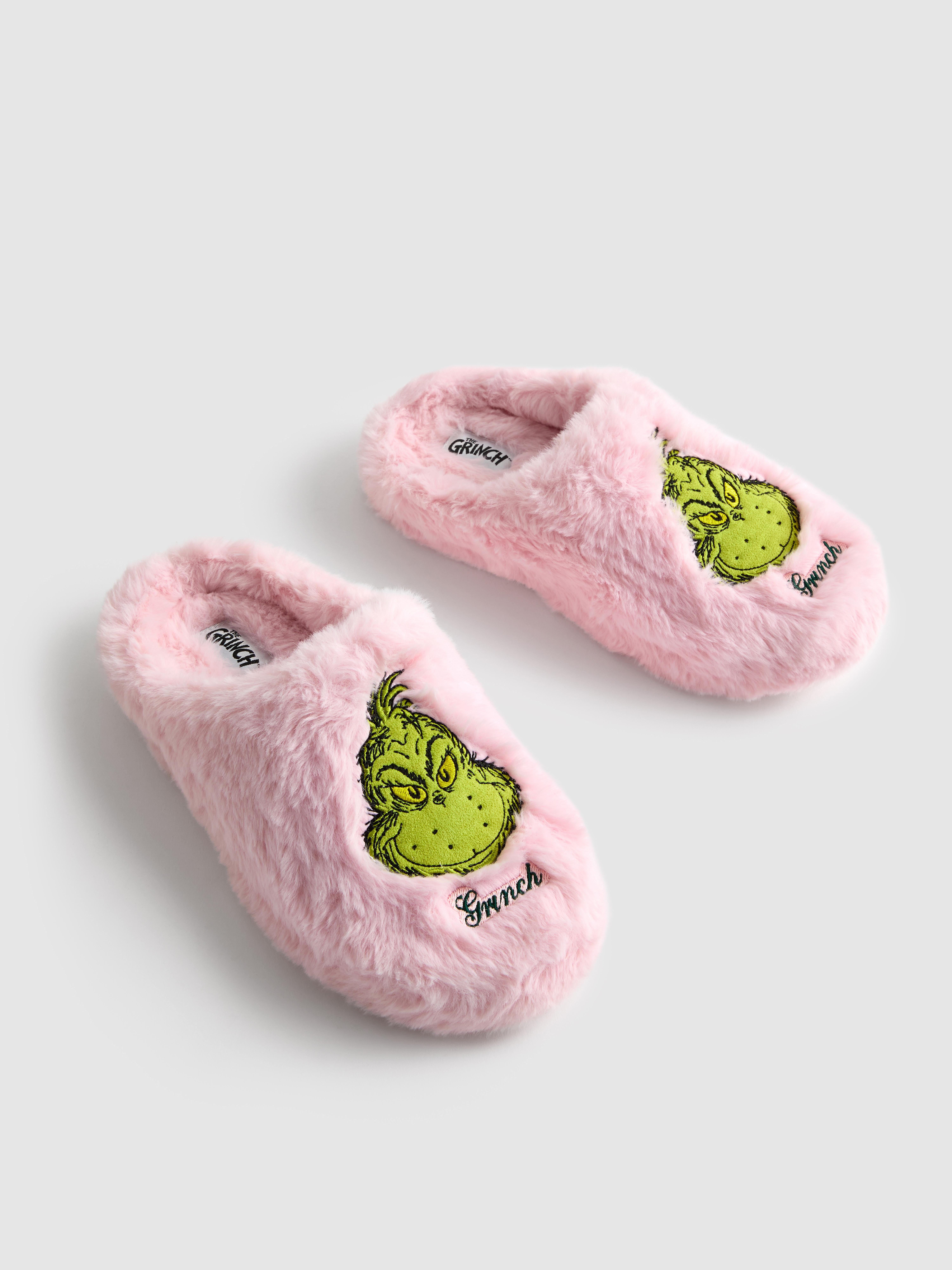 The Grinch Pink Mule Slippers