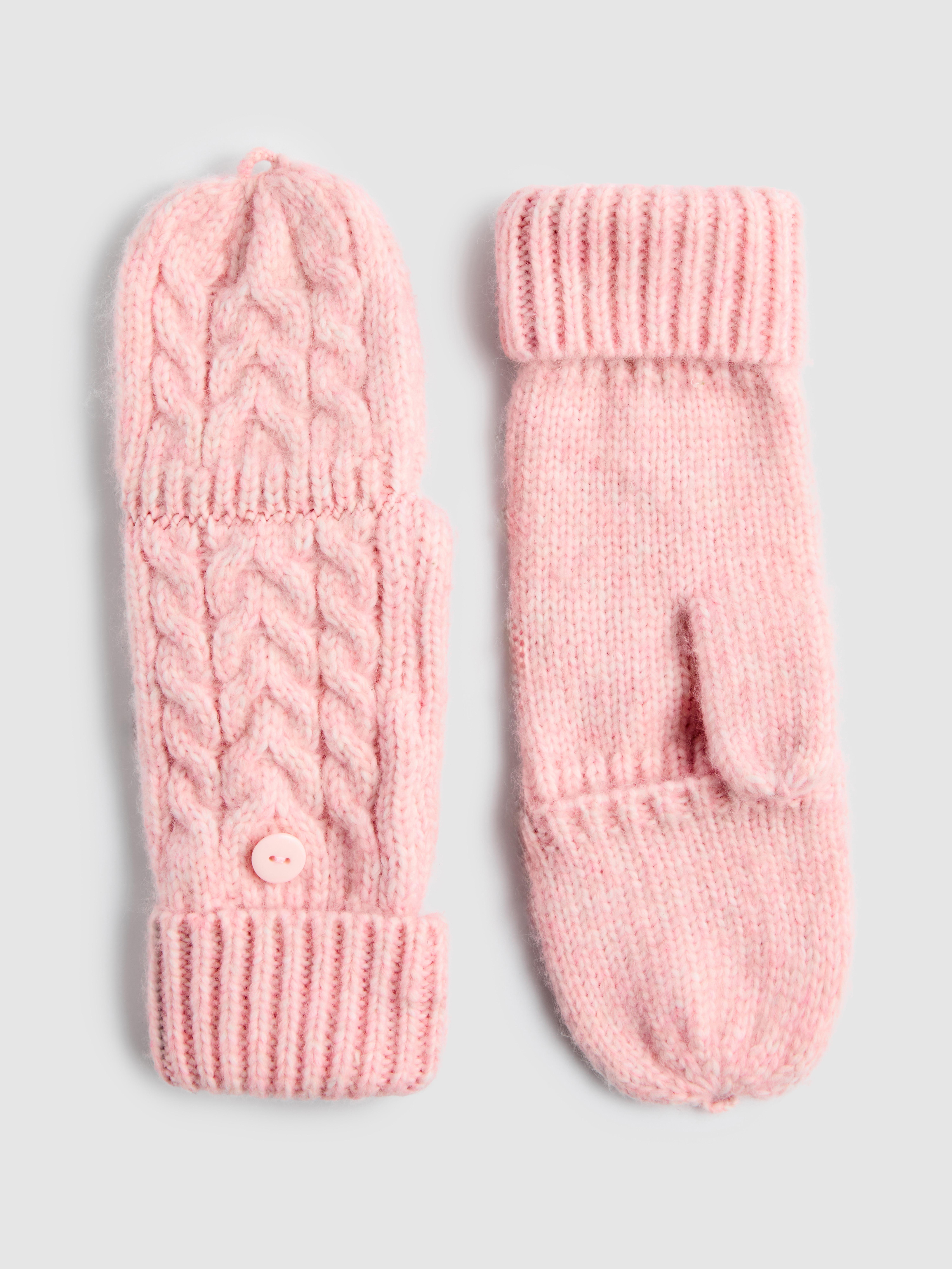 2-in-1 Cable Knit Gloves