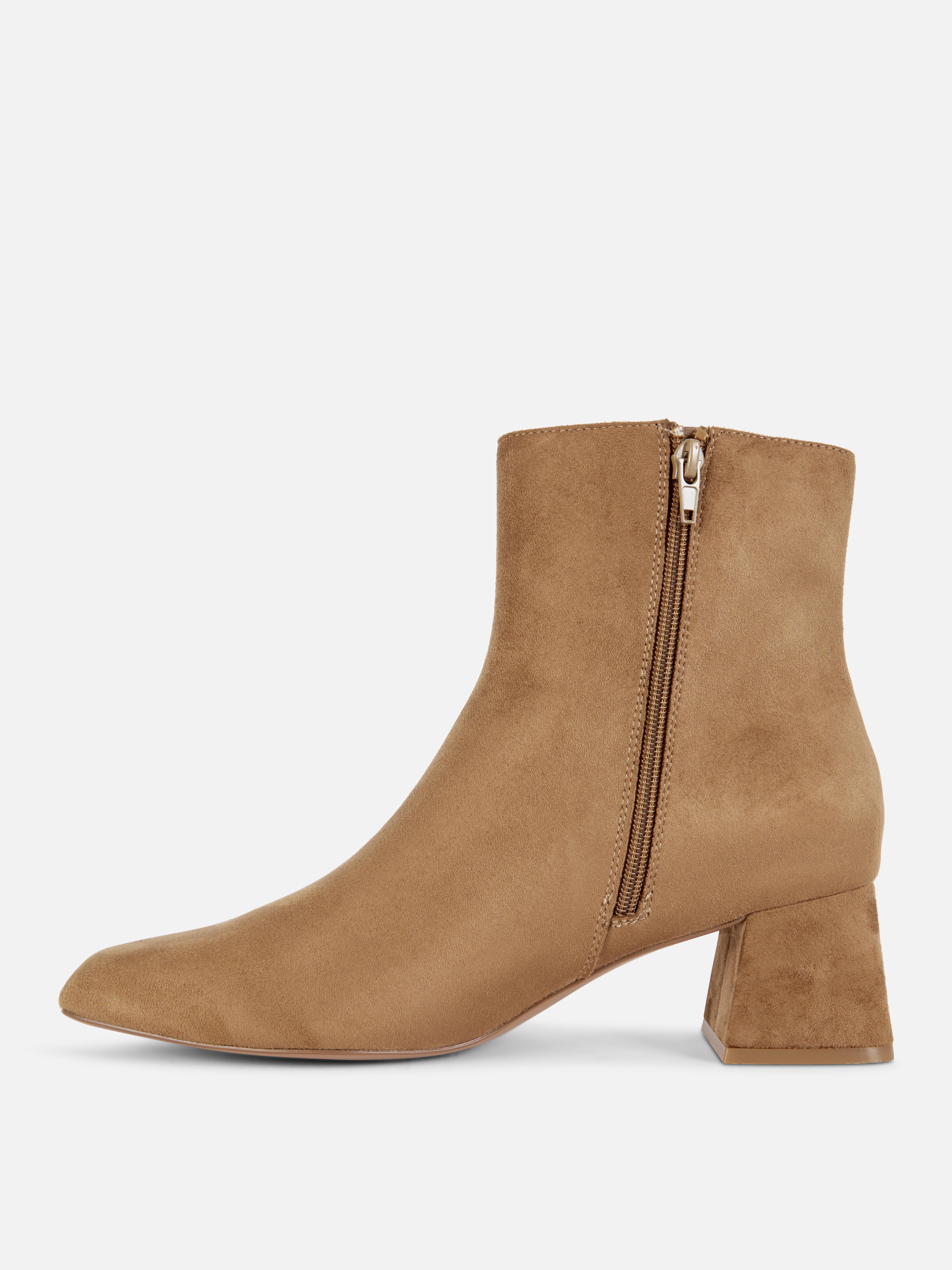 Block Heel Ankle Boots