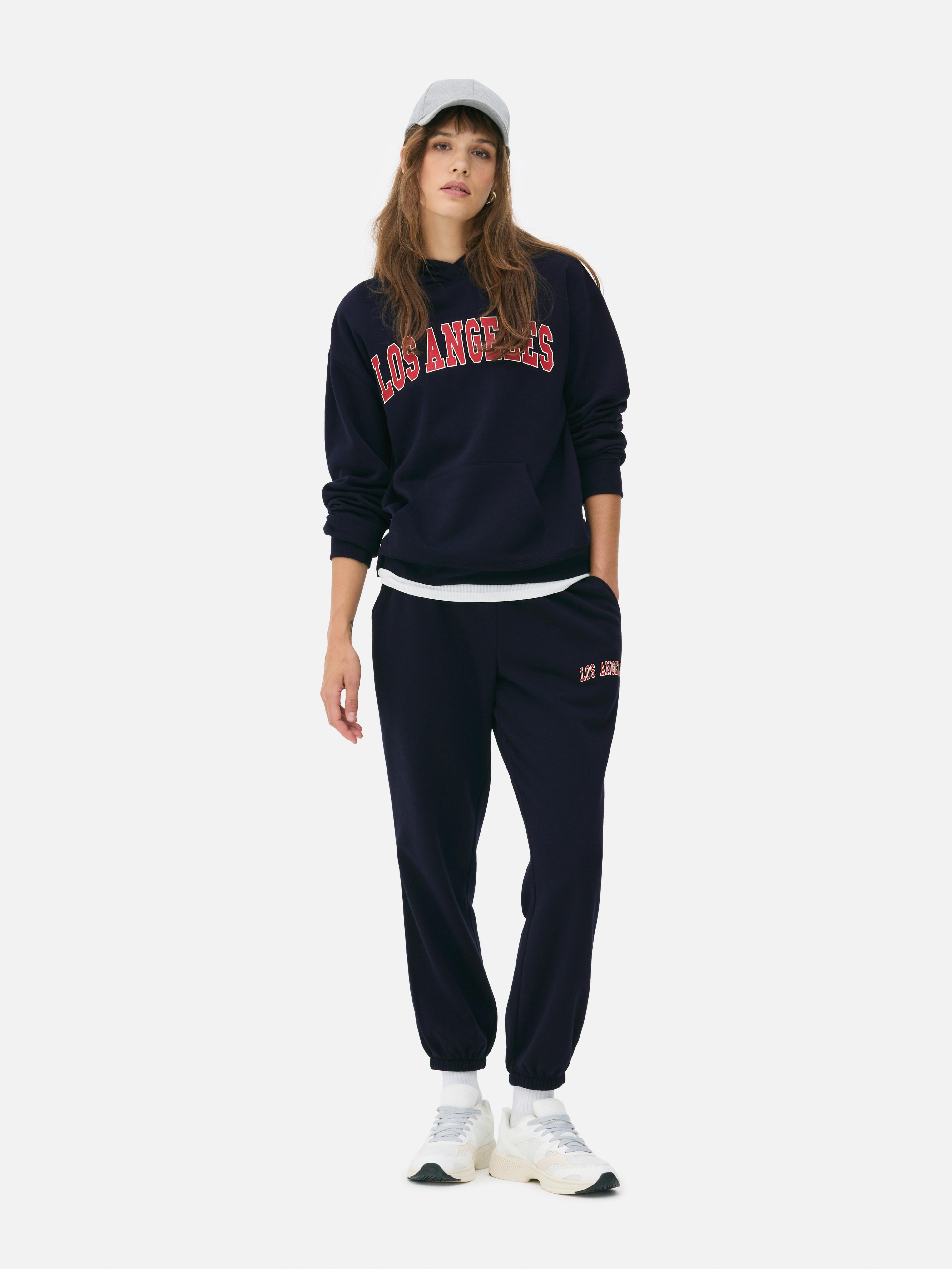Cuffed Printed Sweatpants