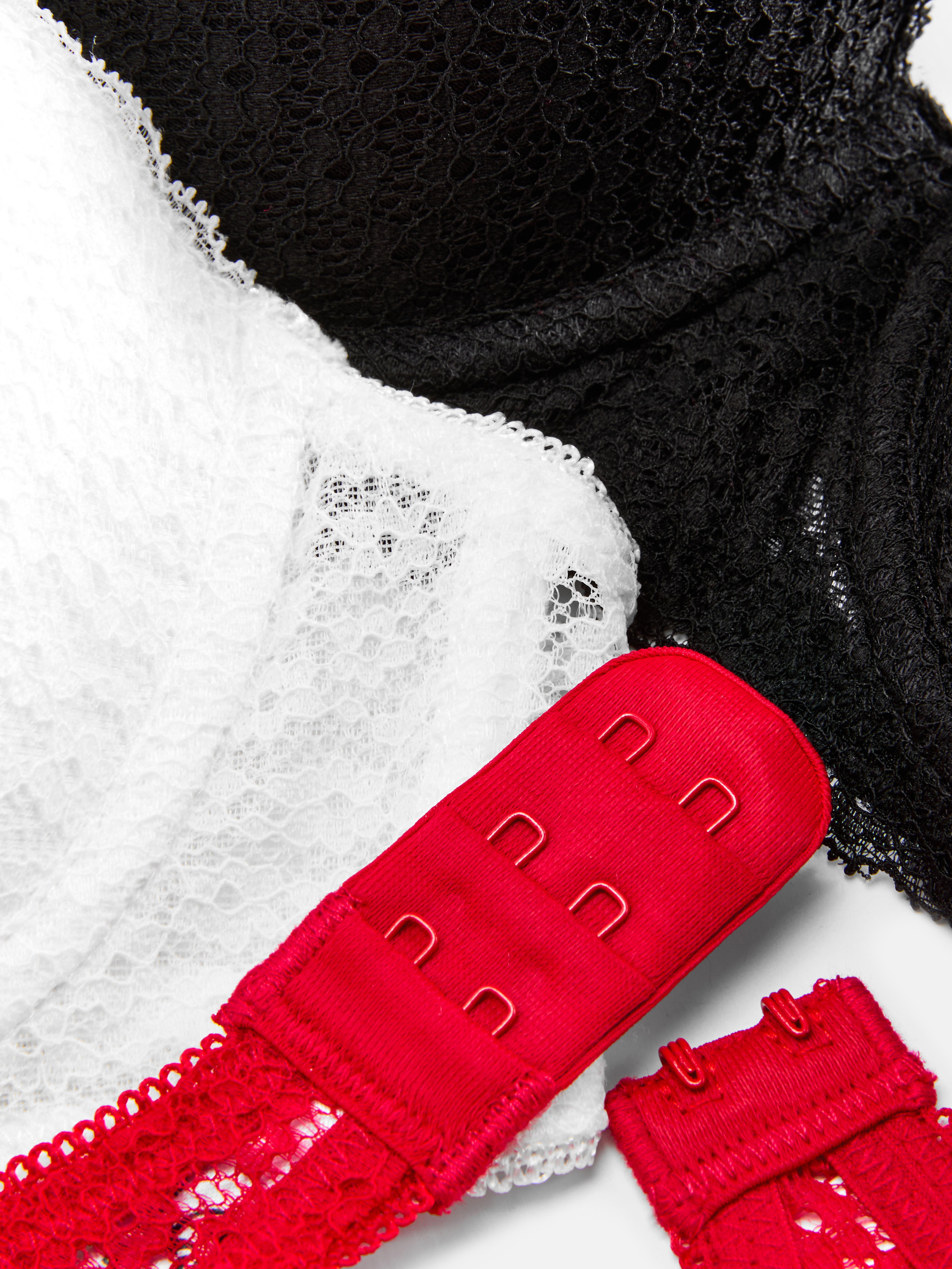 3-Pack Lace Balcony Bras