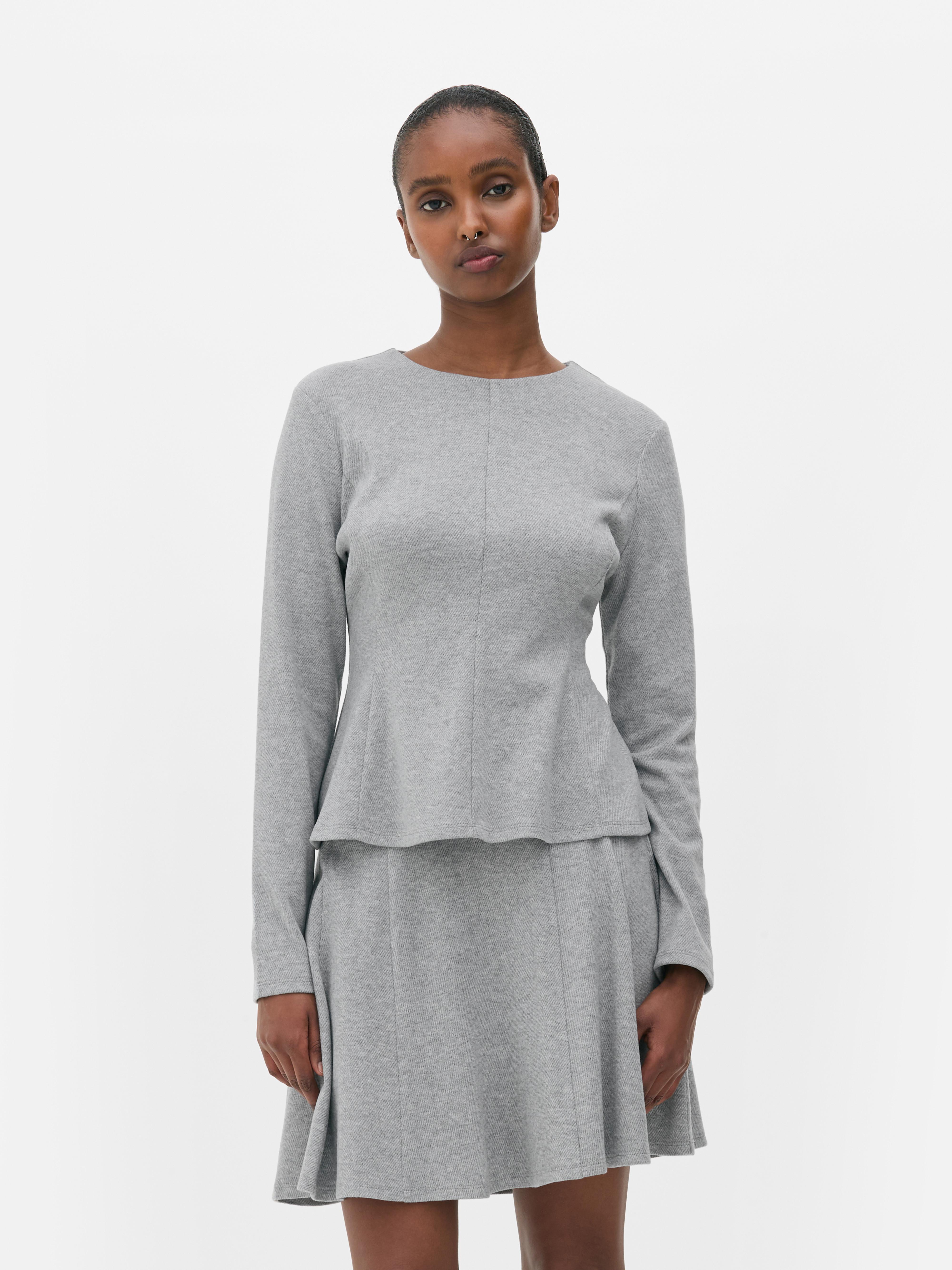 Long Sleeve Peplum Top