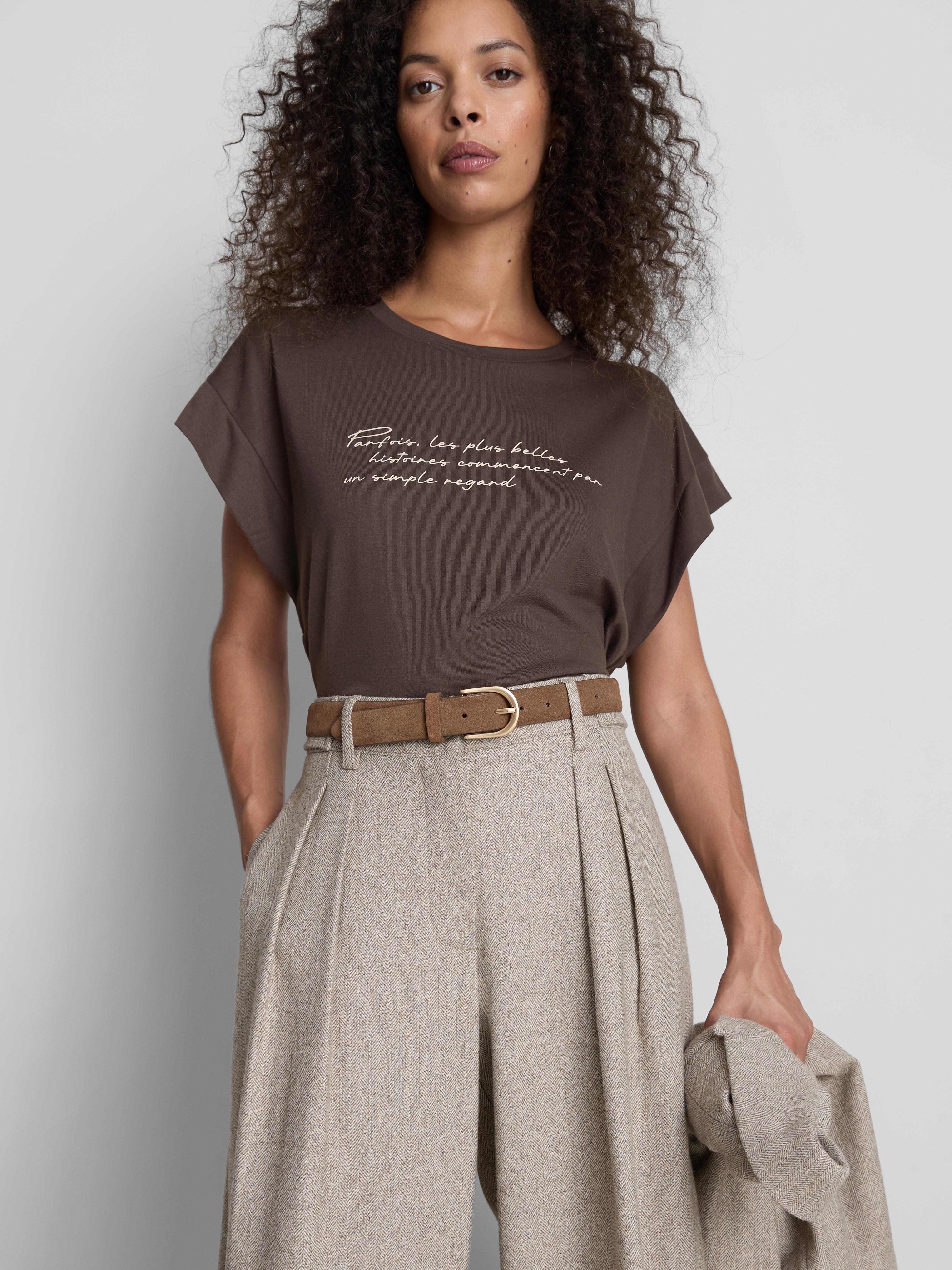 Longline Curved Hem Tee