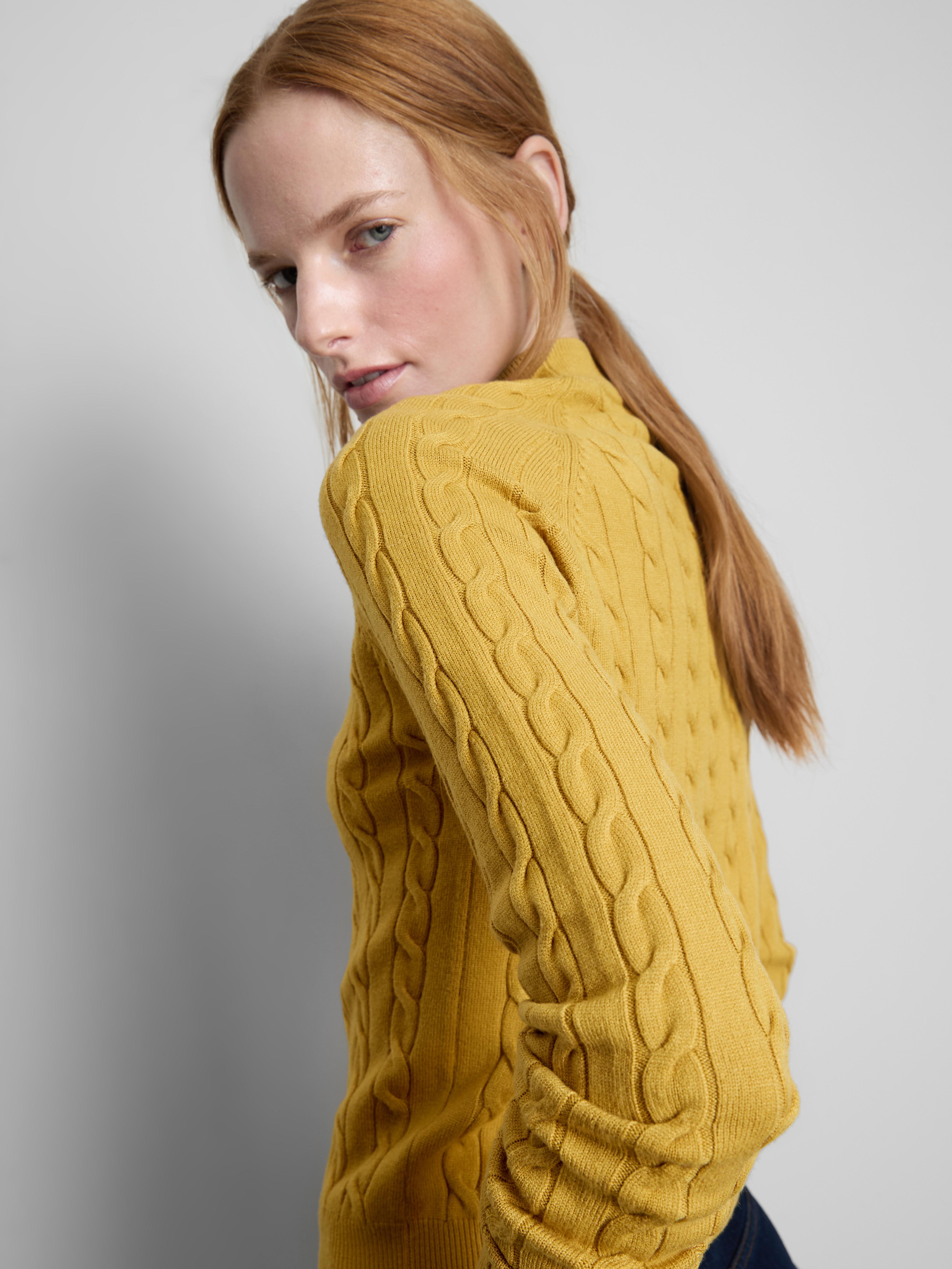 Turtle Neck Cable Sweater