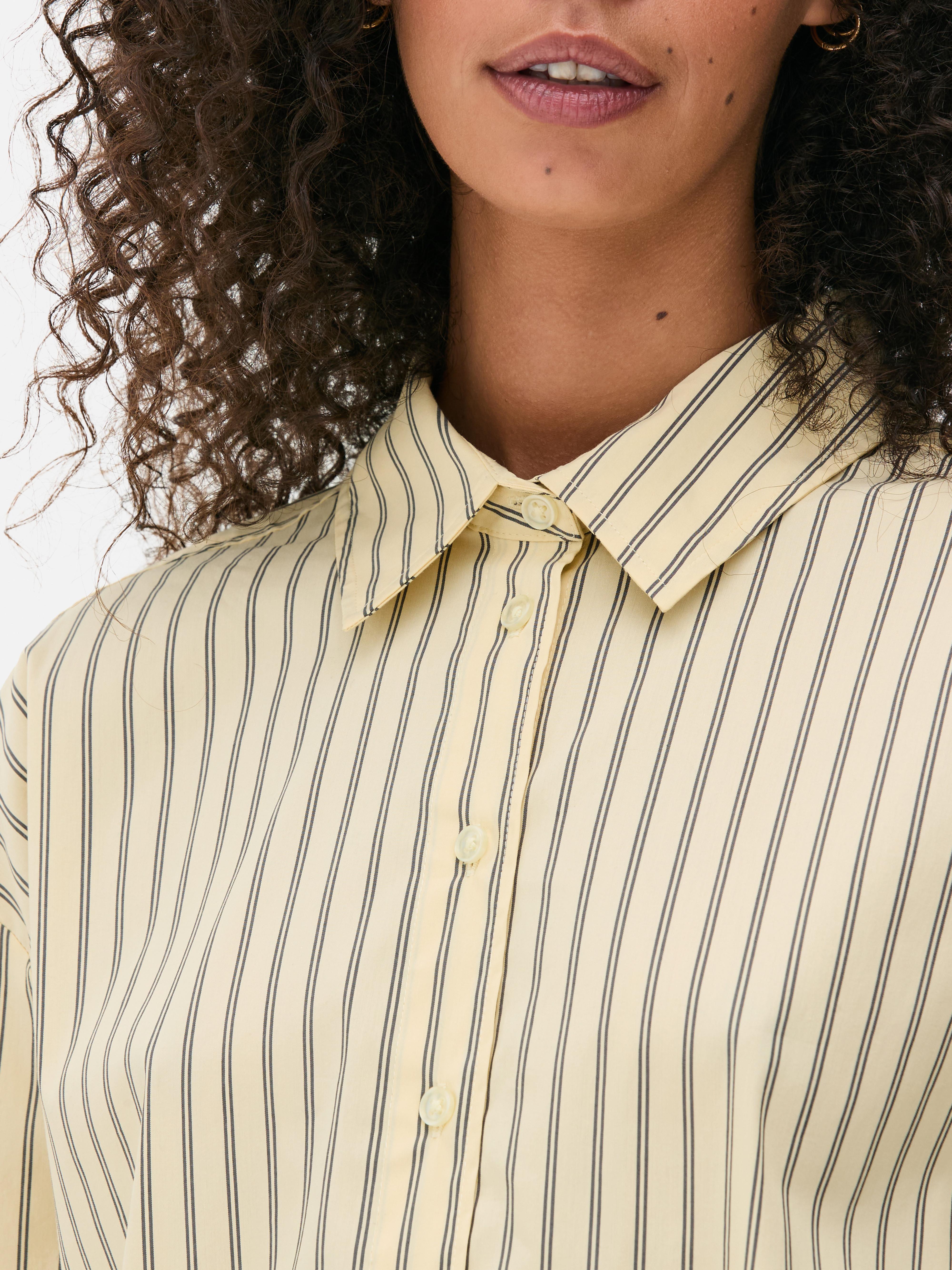 The Edit Striped Poplin Shirt