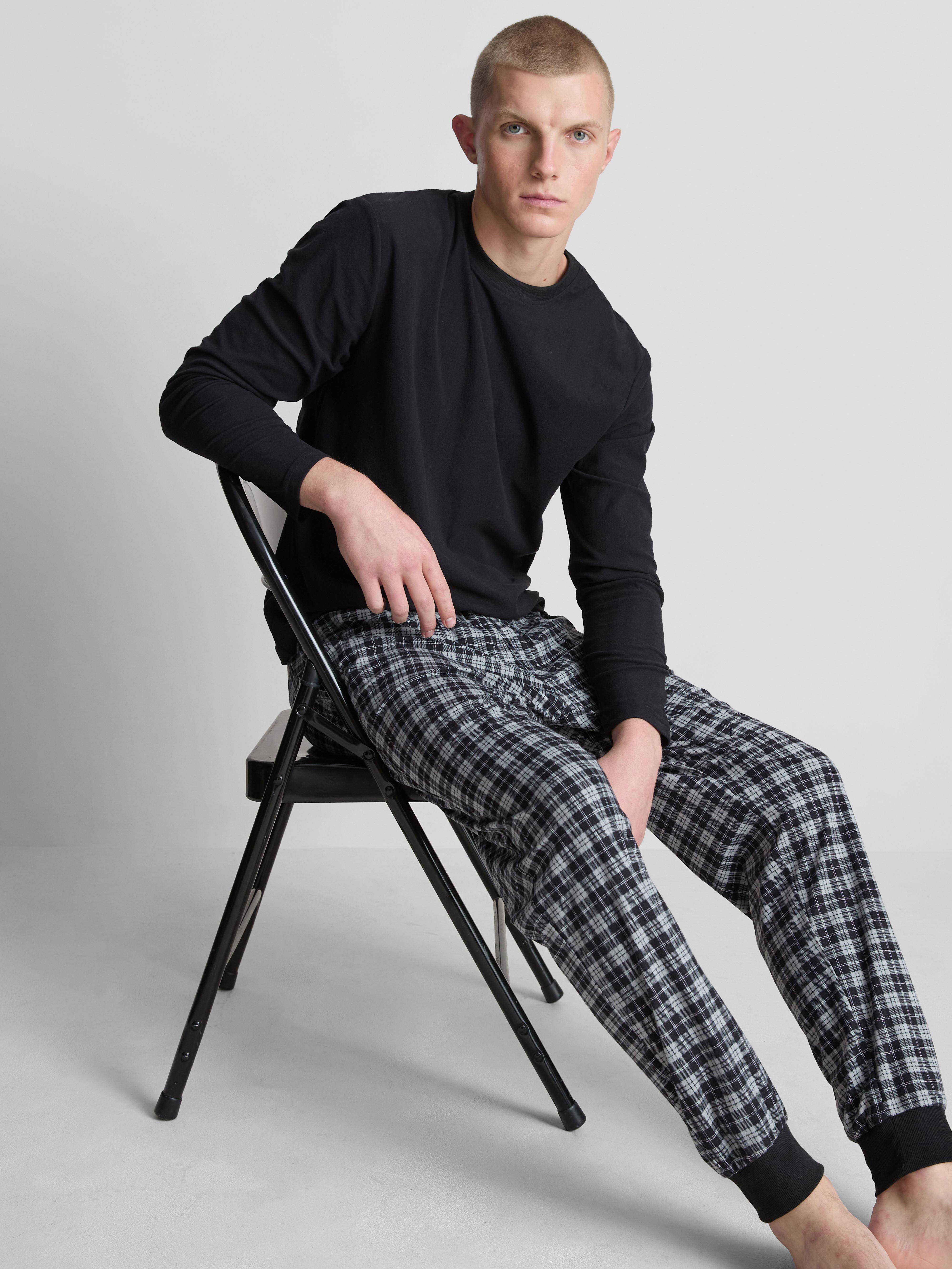 Check Long Pajama Set