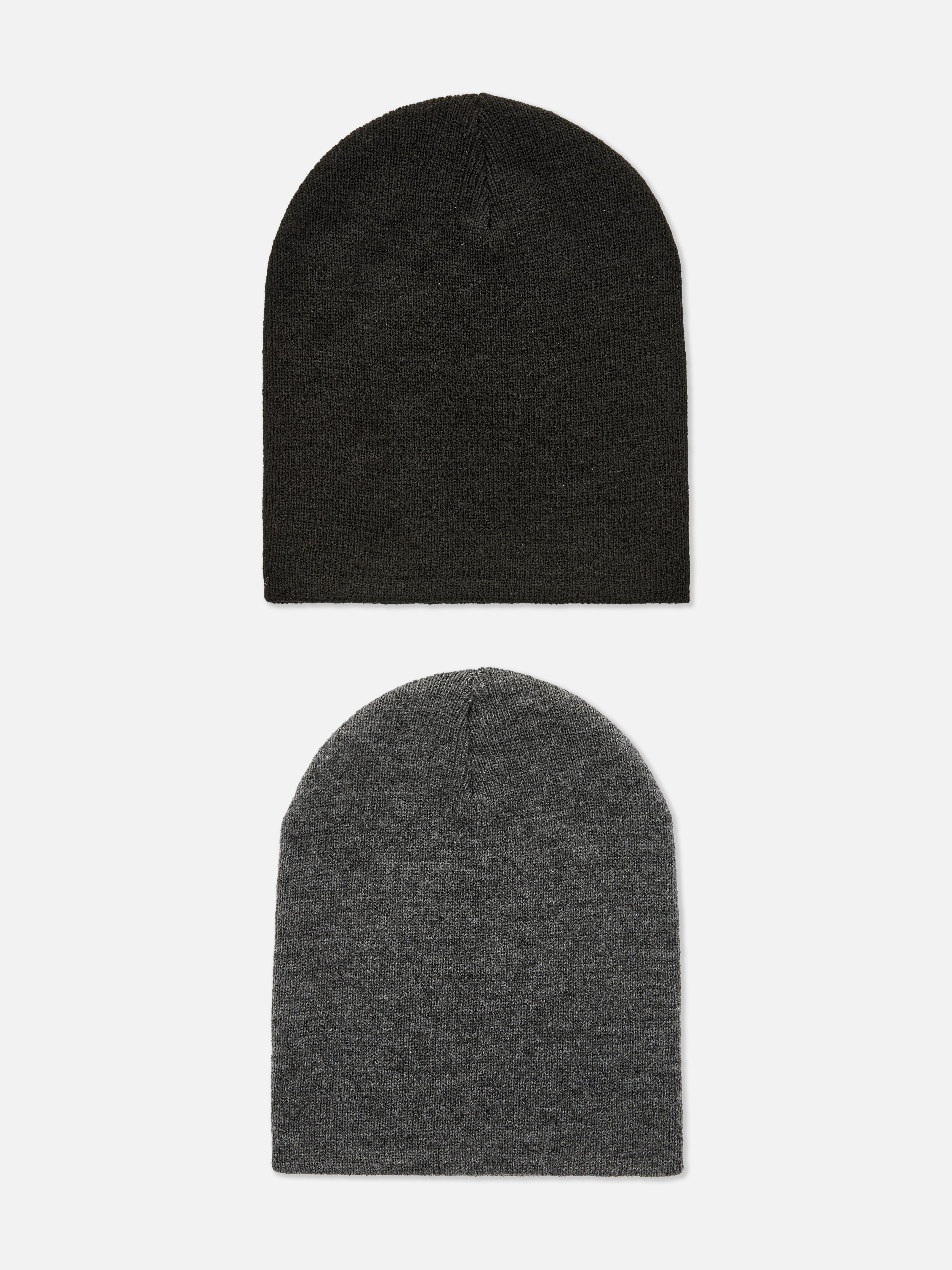 2pk Essential Beanie Hats
