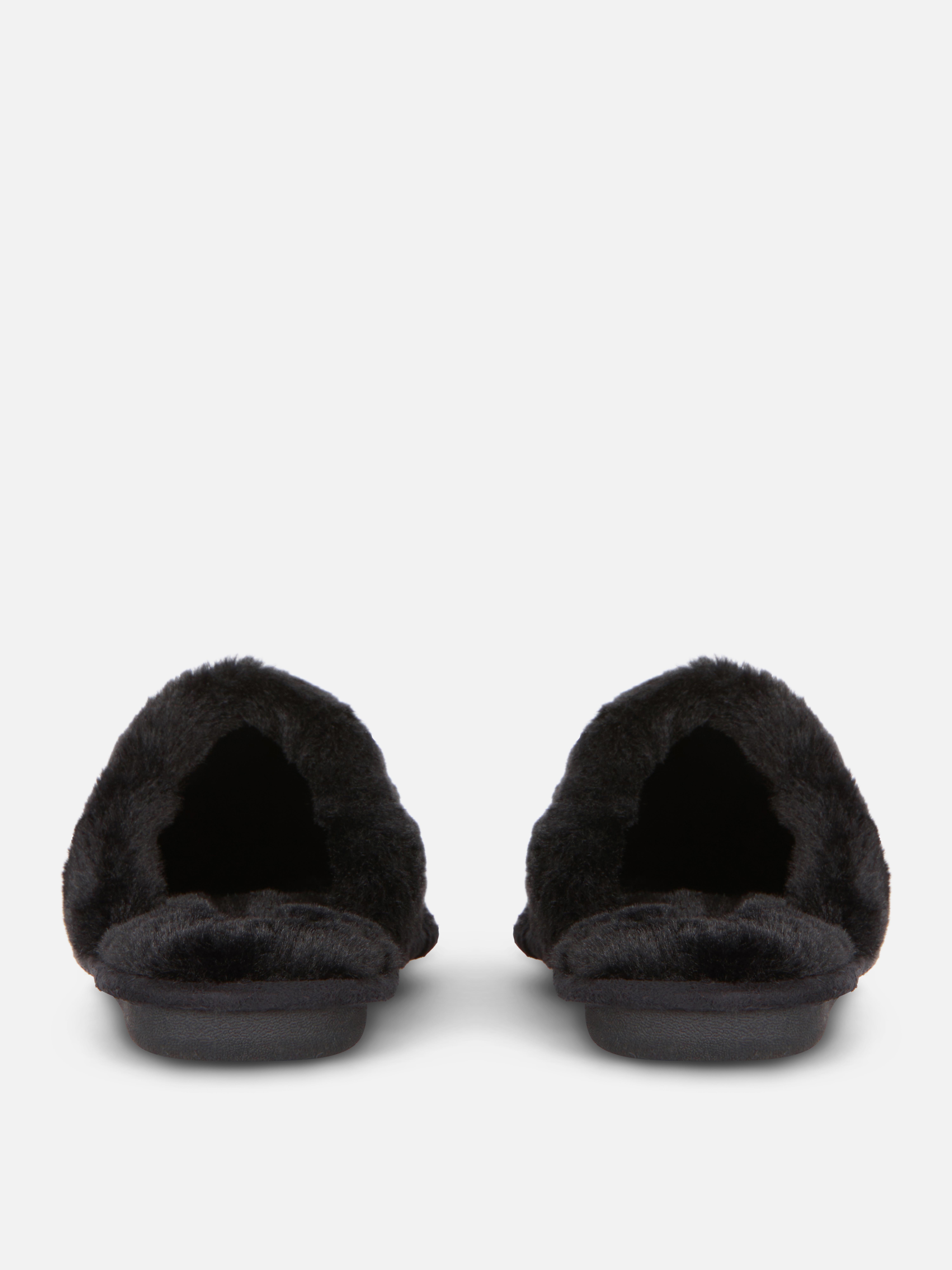 Faux Suede Slippers