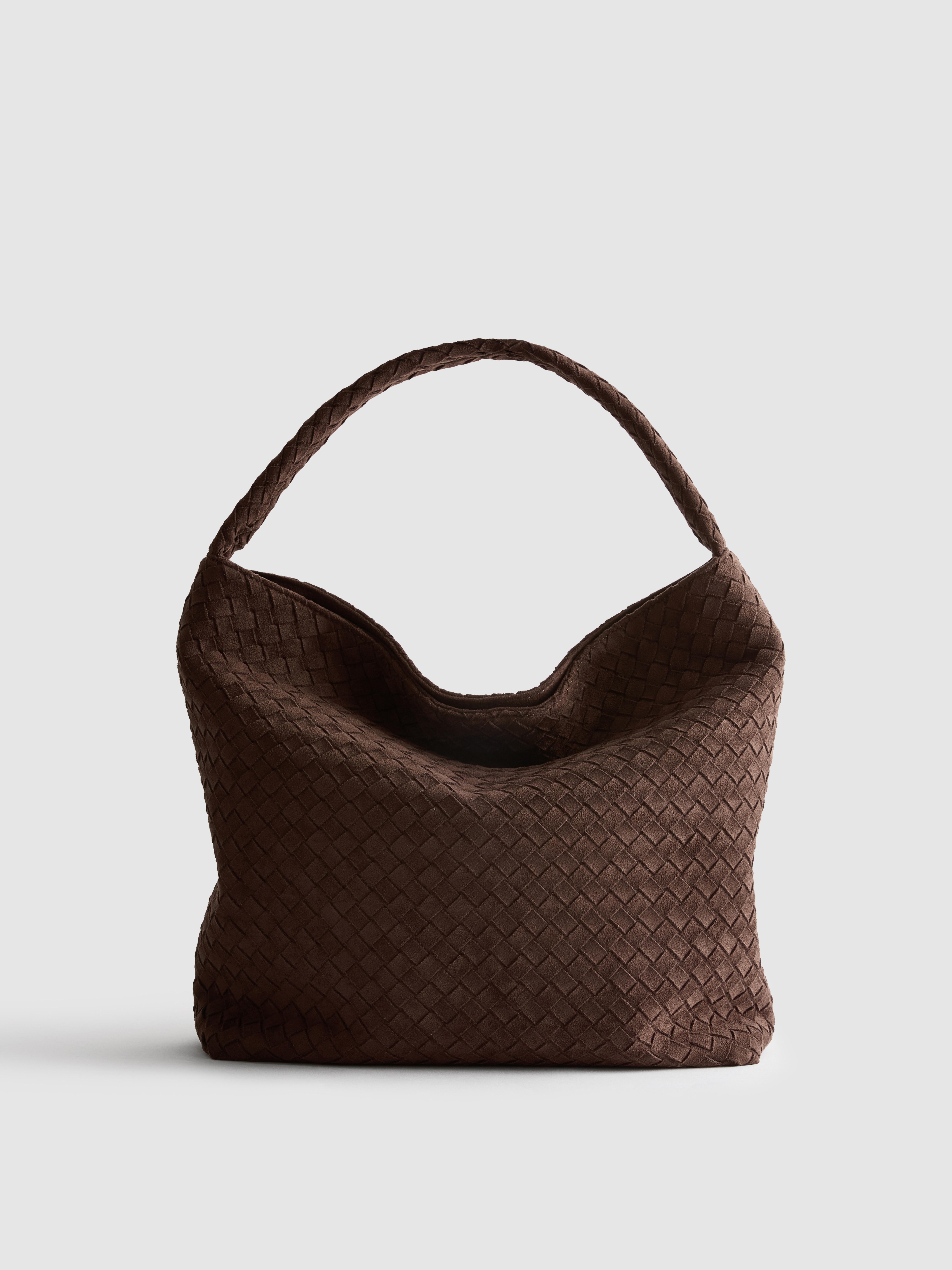 Chocolate Woven Tote Bag