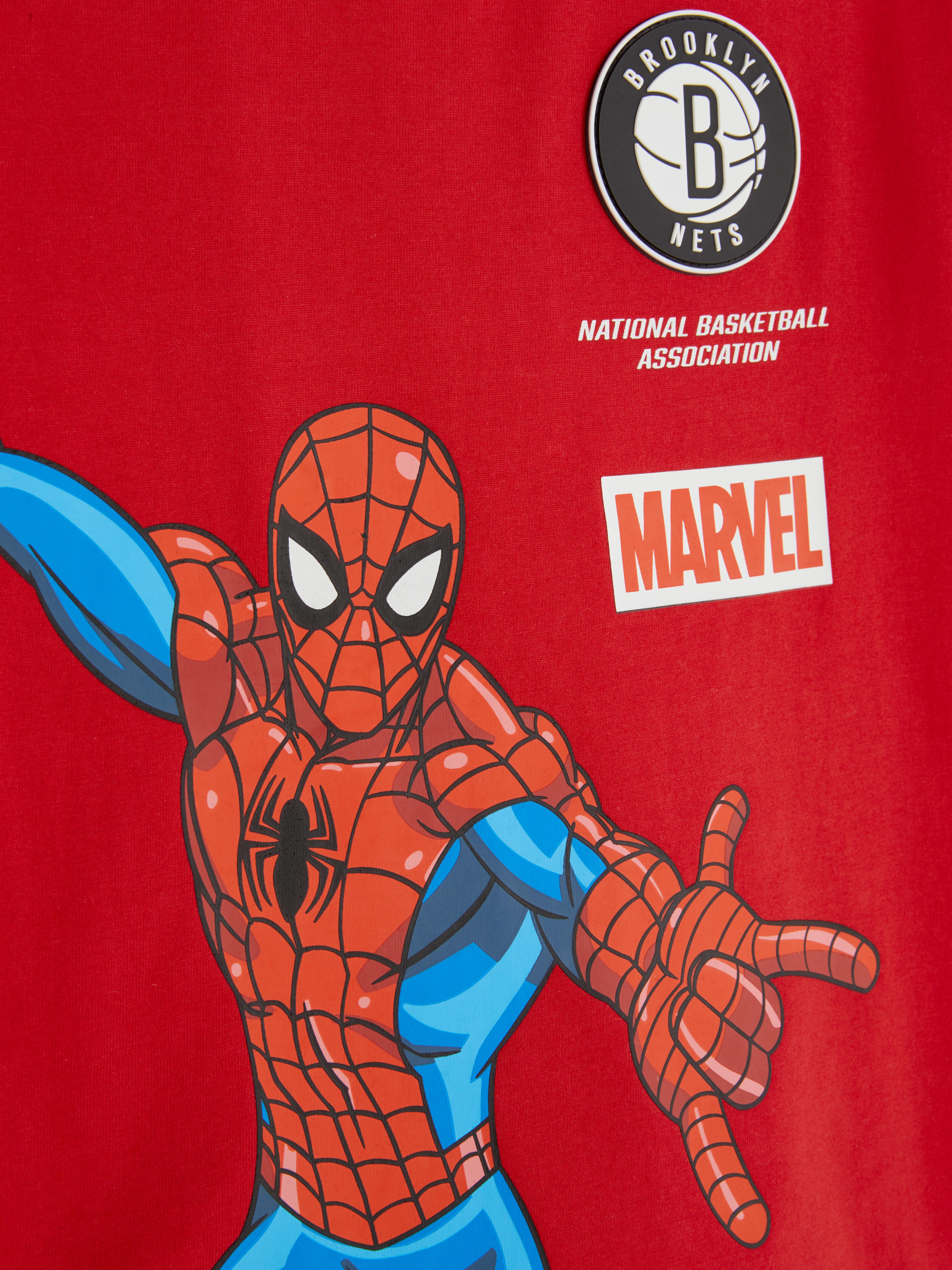 1.5-8yrs | Brooklyn Nets X Spider-Man Long Sleeve T-Shirt